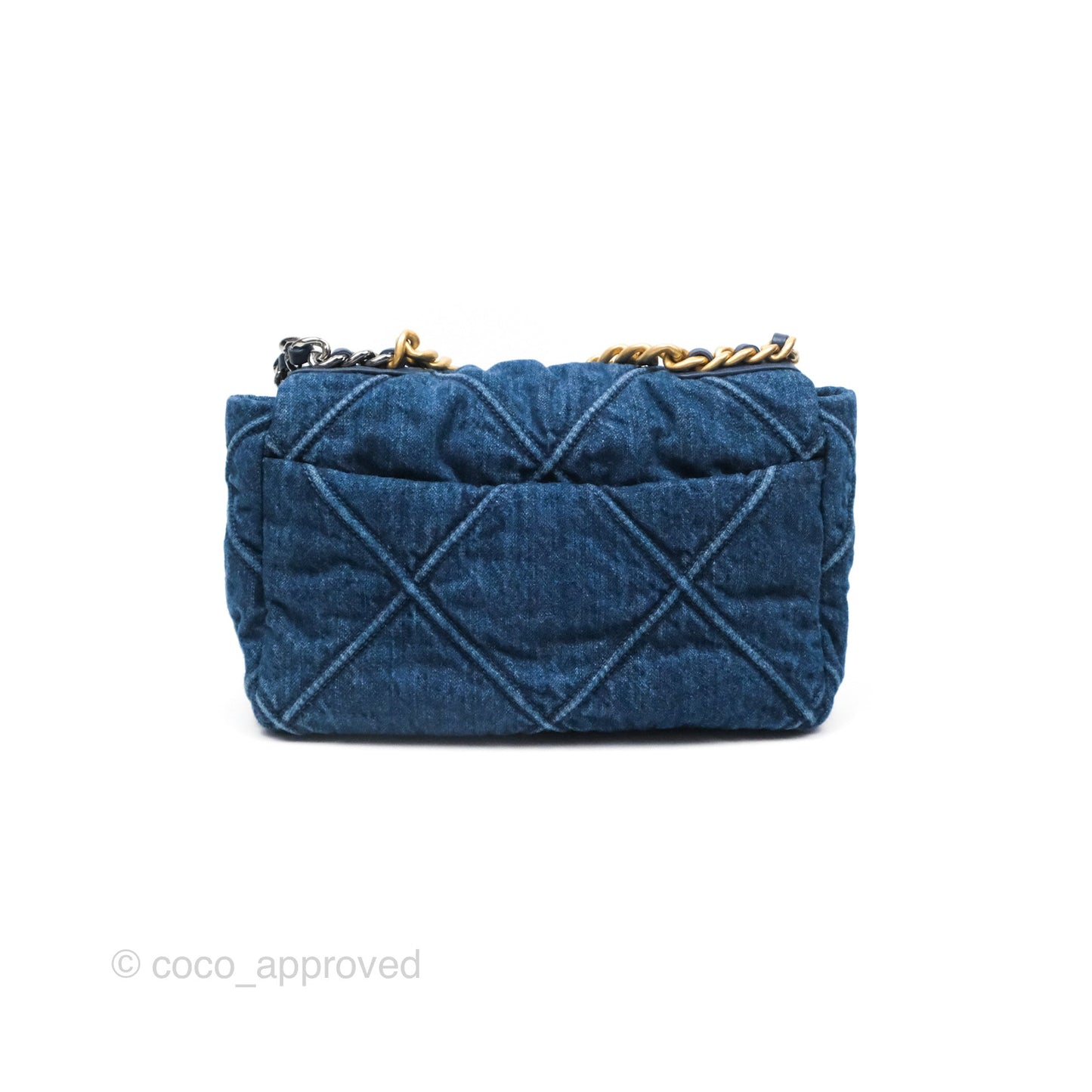 Chanel 19 Small Denim Mixed Hardware