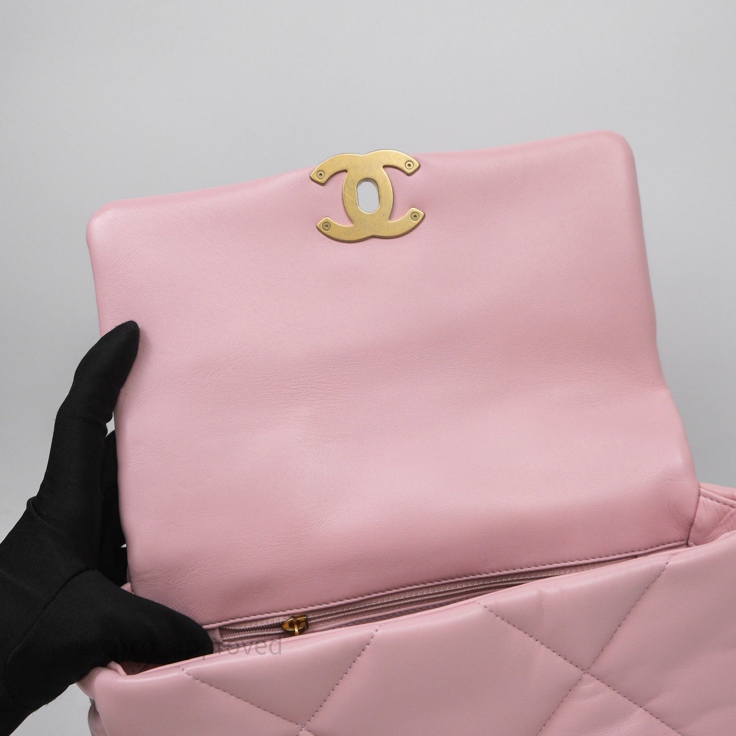 Chanel 19 Small Pink Lambskin Mixed Hardware