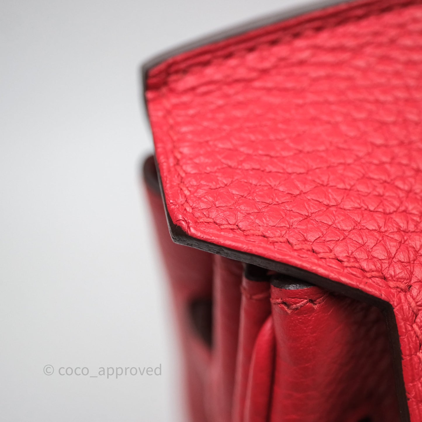 Hermes Birkin 30 Rouge Togo Gold Hardware