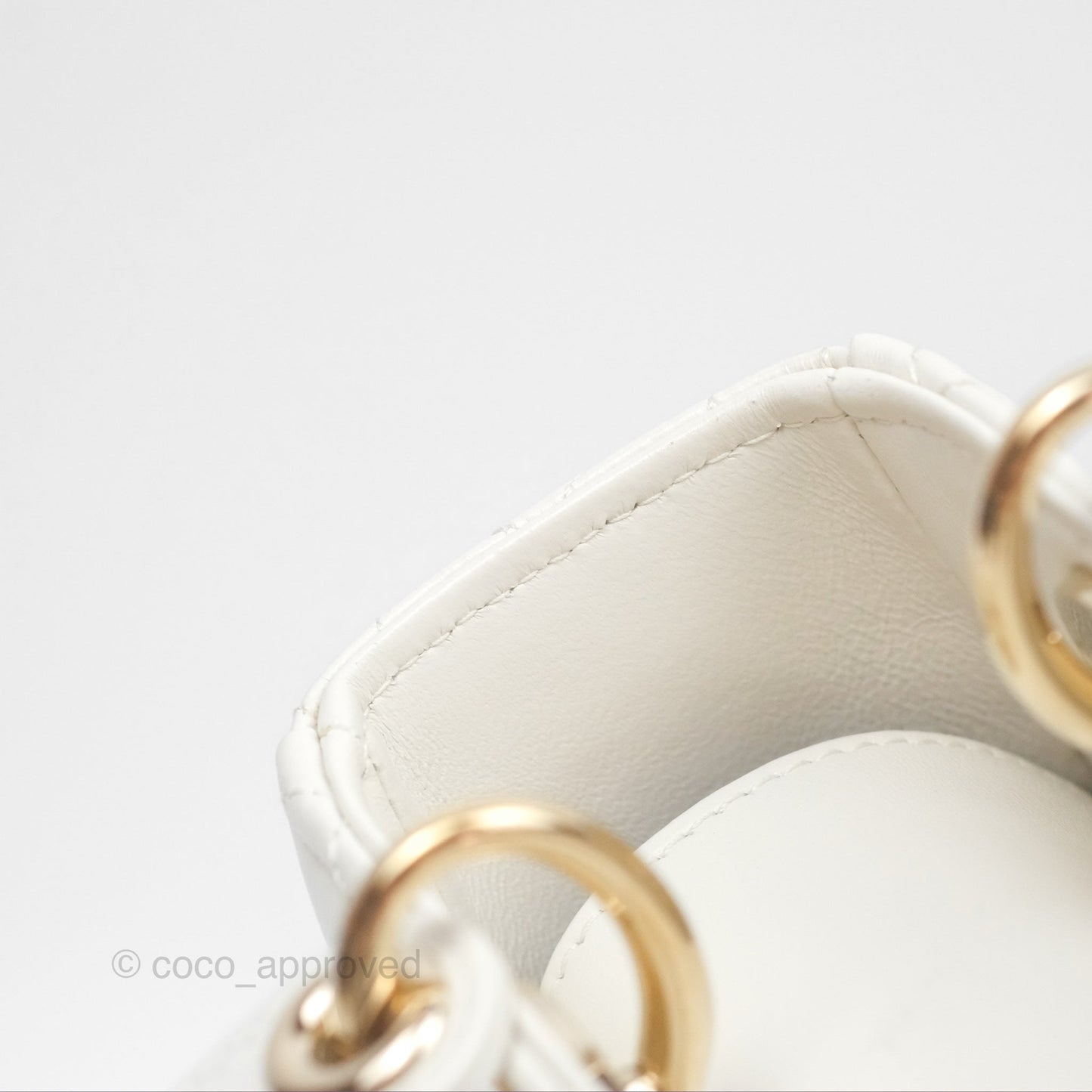 Christian Dior Small Lady Dior My ABCDior Bag Latte Cannage Lambskin