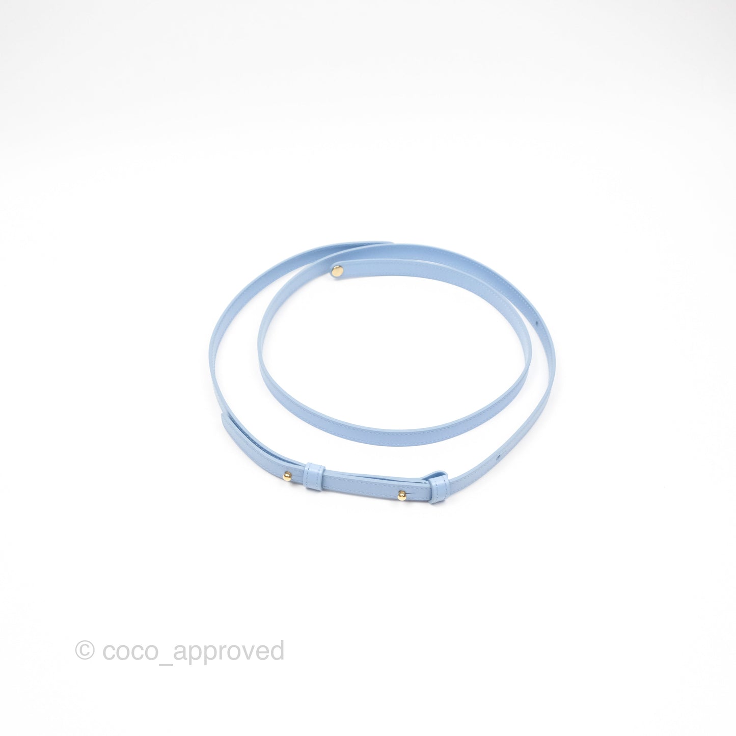 Celine Mini Triomphe Shiny Calfskin Light Blue