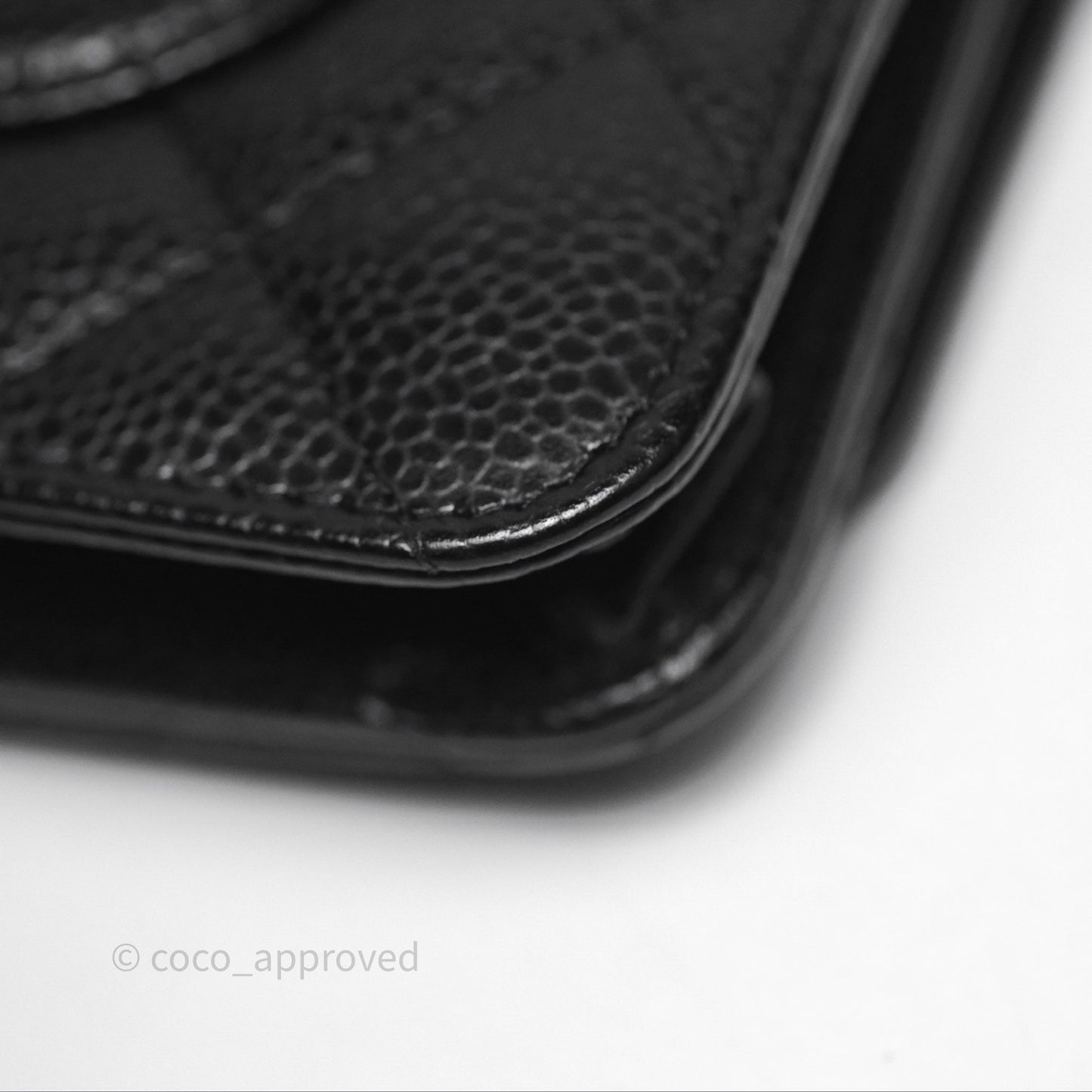Chanel Quilted WOC Black Caviar Gold Hardware
