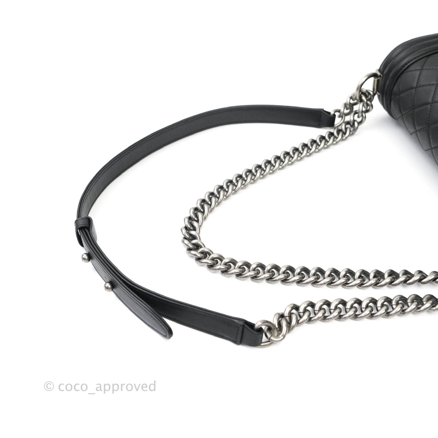Chanel Quilted Medium Calfskin Boy Flap Ruthenium Hardware