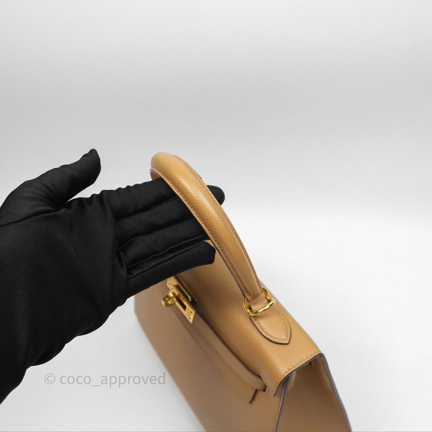 Hermès Sellier Kelly 25 Chai 0M Epsom Gold Hardware