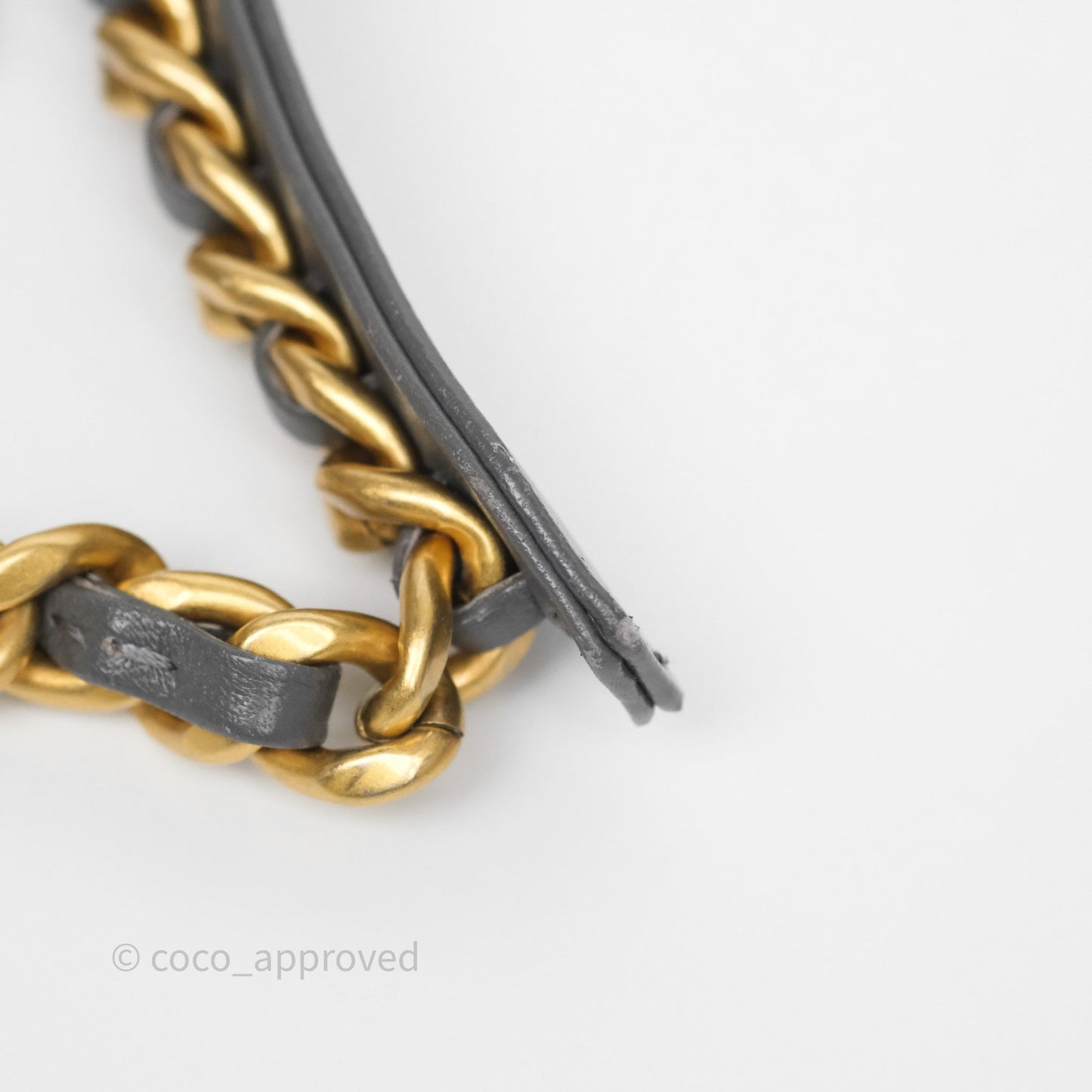 Chanel 19 Wallet on Chain WOC Grey Lambskin Mixed Hardware