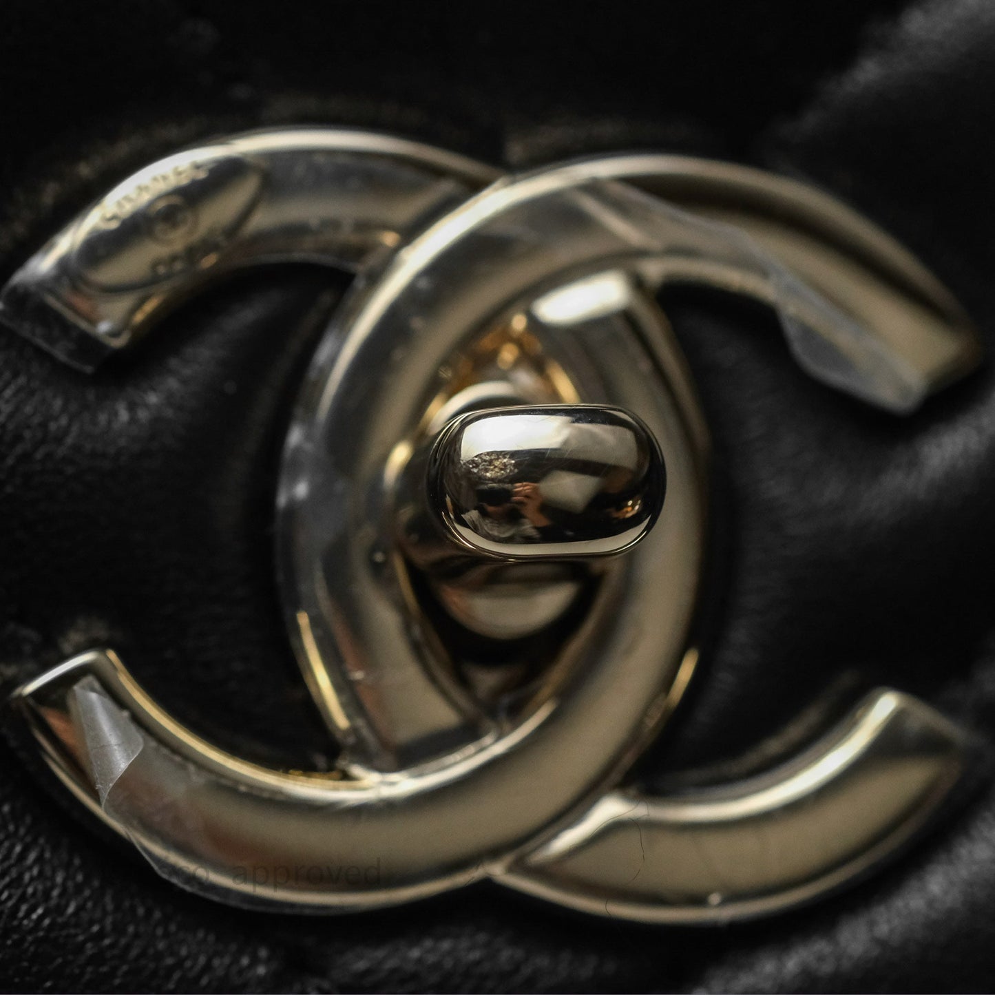 Chanel Small Trendy CC Black Chevron Lambskin Gold Hardware