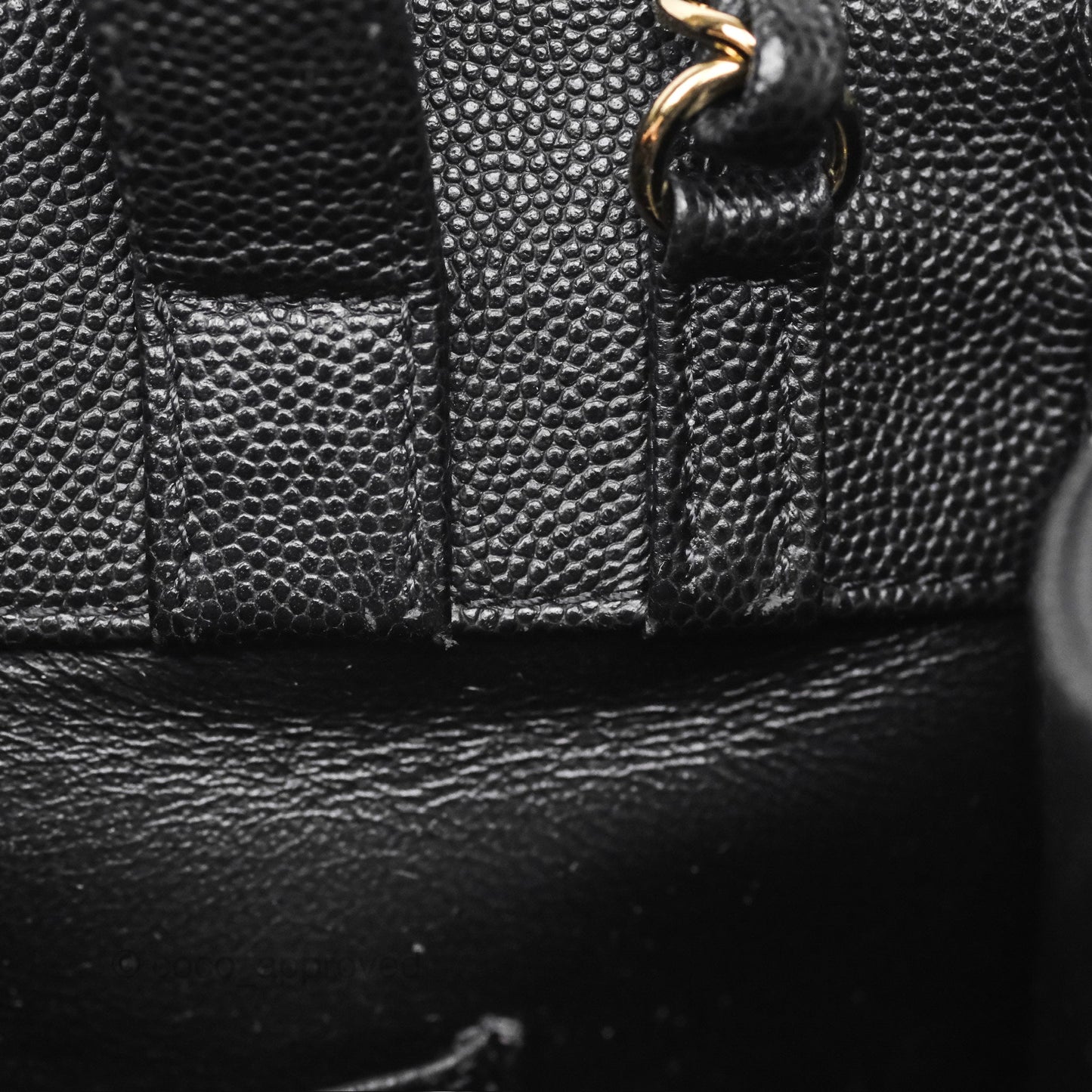 Chanel Small Business Affinity Shopping Bag Black Caviar Gold Hardware