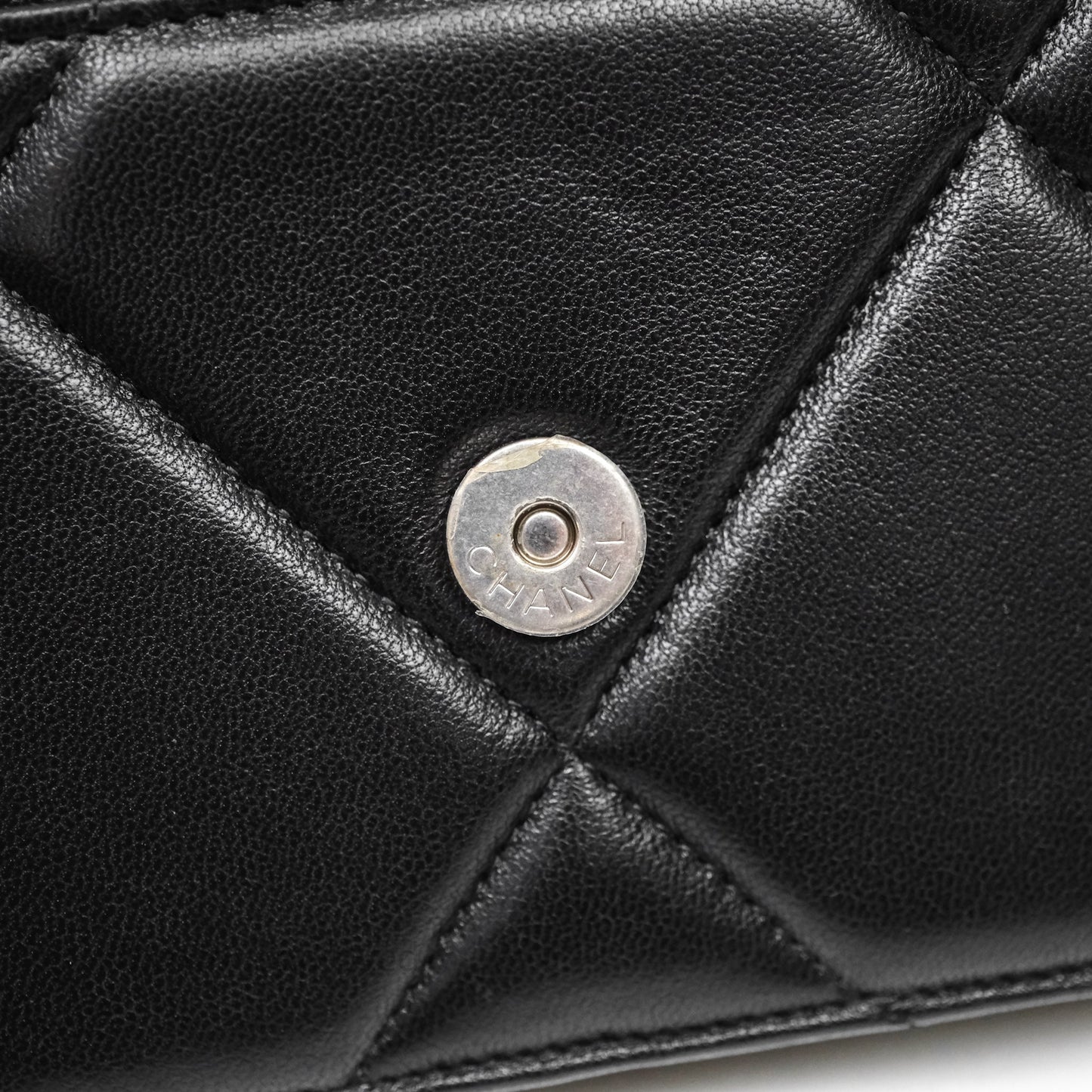 Chanel 19 Wallet on Chain WOC Black Mixed Hardware