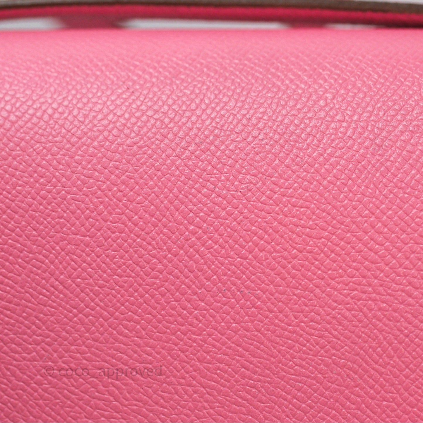 Hermès Constance Mini 18cm Rose d'ete Epsom Palladium Hardware