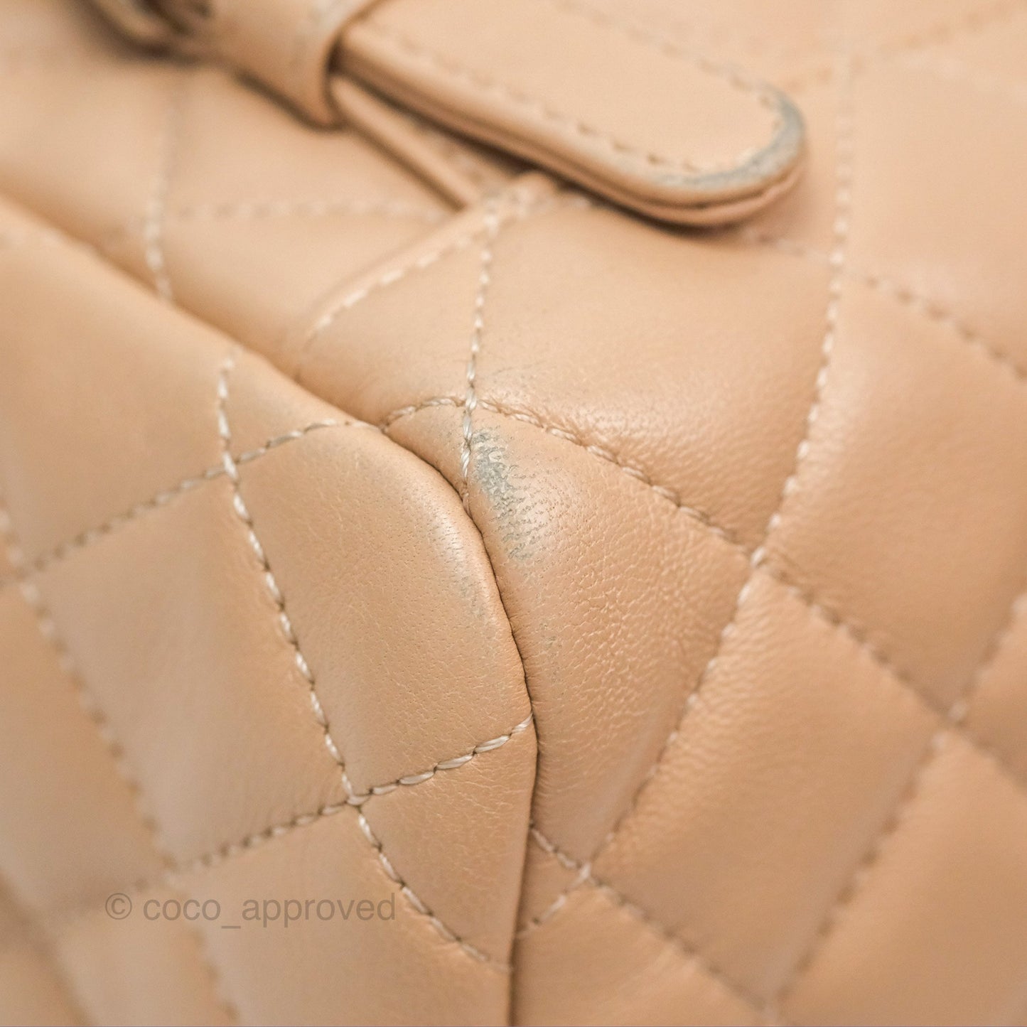 Chanel Quilted Small Urban Spirit Backpack Beige Lambskin Silver Hardware