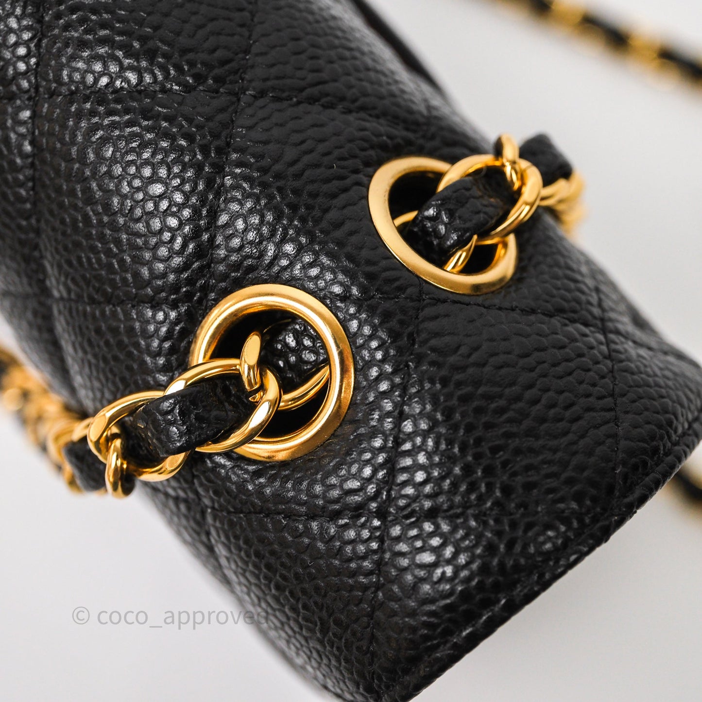 Chanel Classic M/L Medium Flap Quilted Black Caviar Gold Hardware