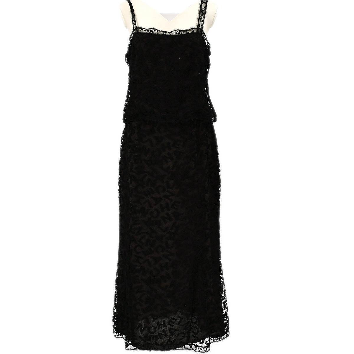 Luxury Chanel 1998 Fall lace top and skirt set #40 #42