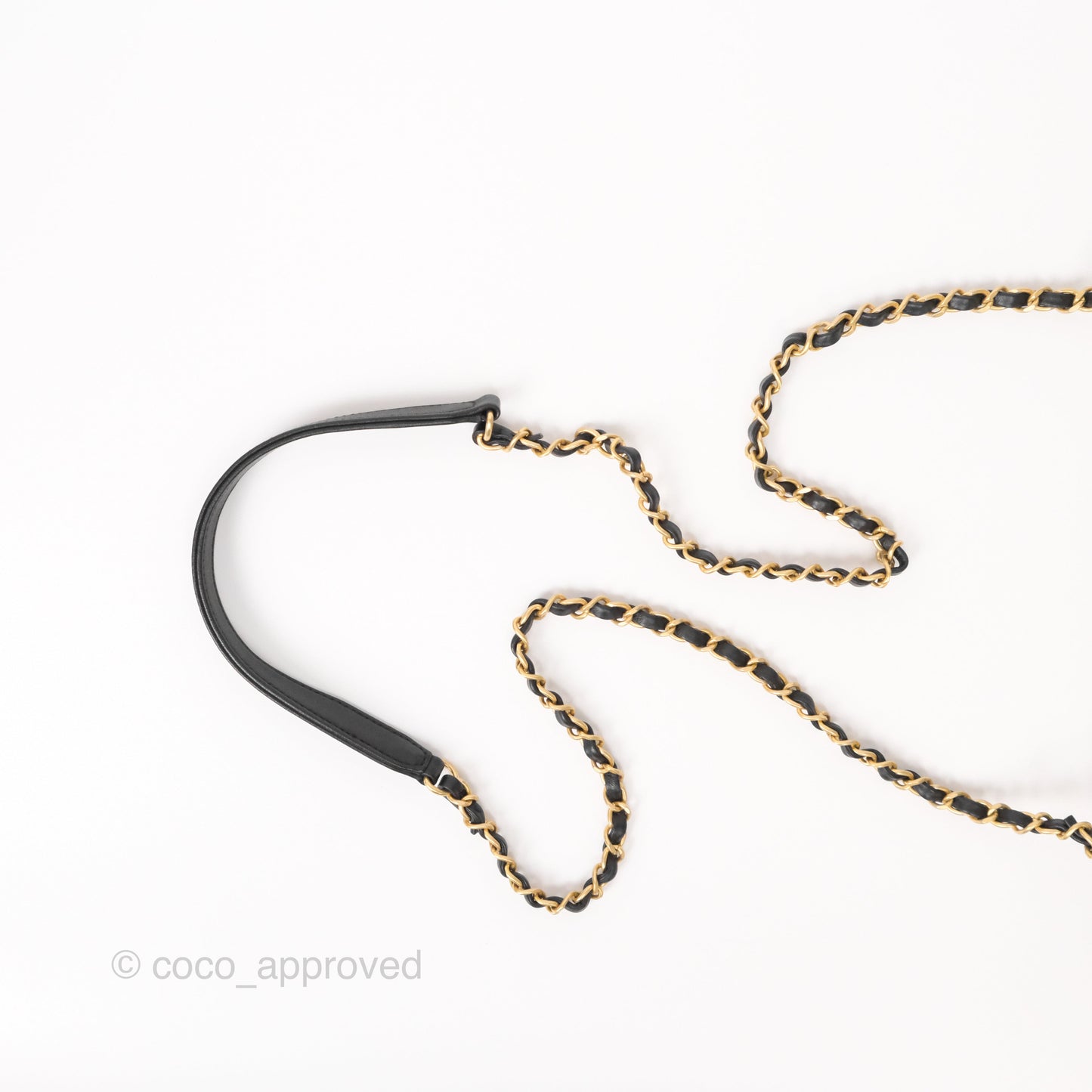Chanel Small Chic Pearls Flap Quilted Black Goatskin Aged Gold Hardware