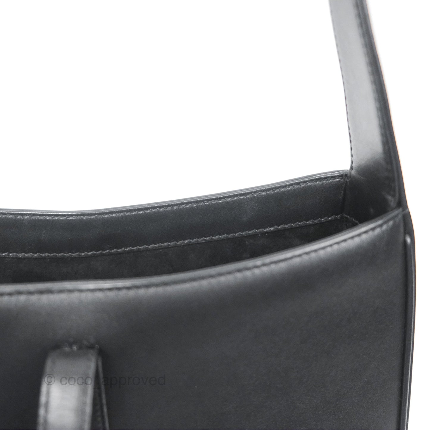 Saint Laurent ‘Le 5 a 7’ Hobo Bag Black Smooth Calfskin