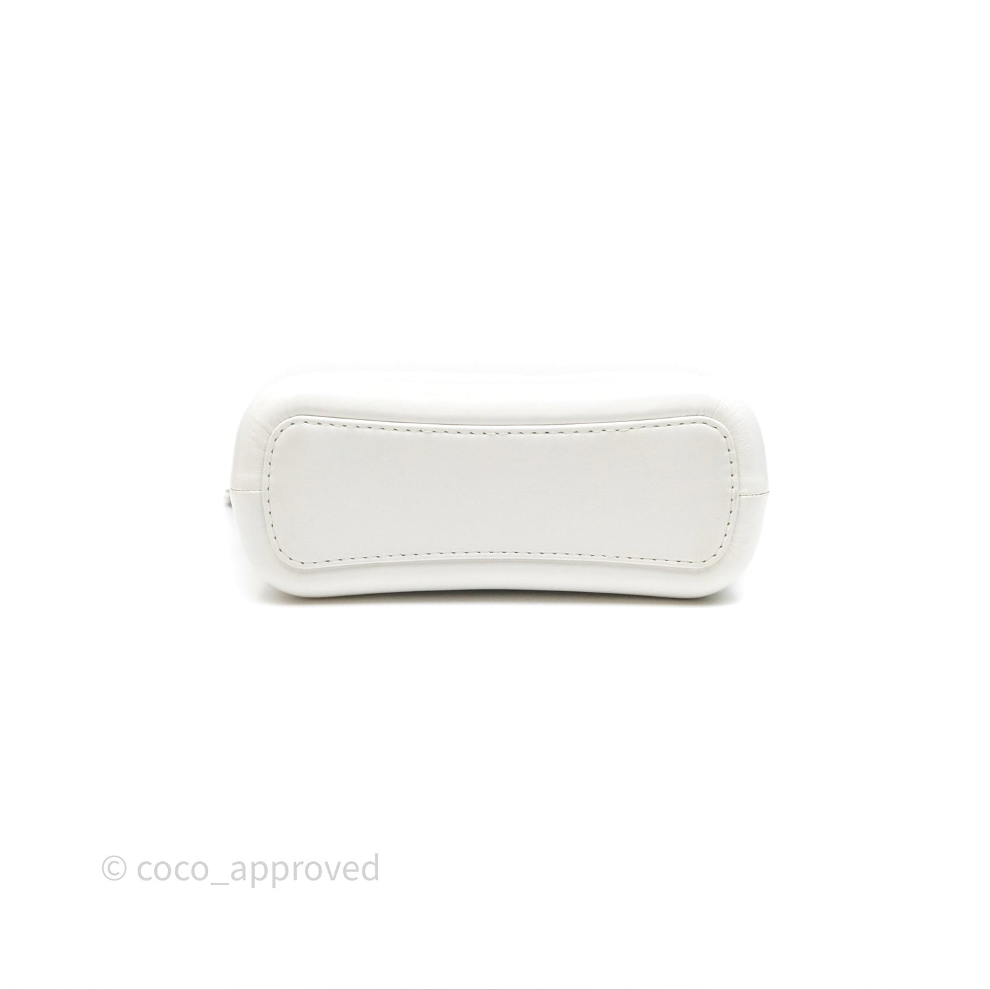 Chanel Small Gabrielle Hobo Quilted White Aged Calfskin
