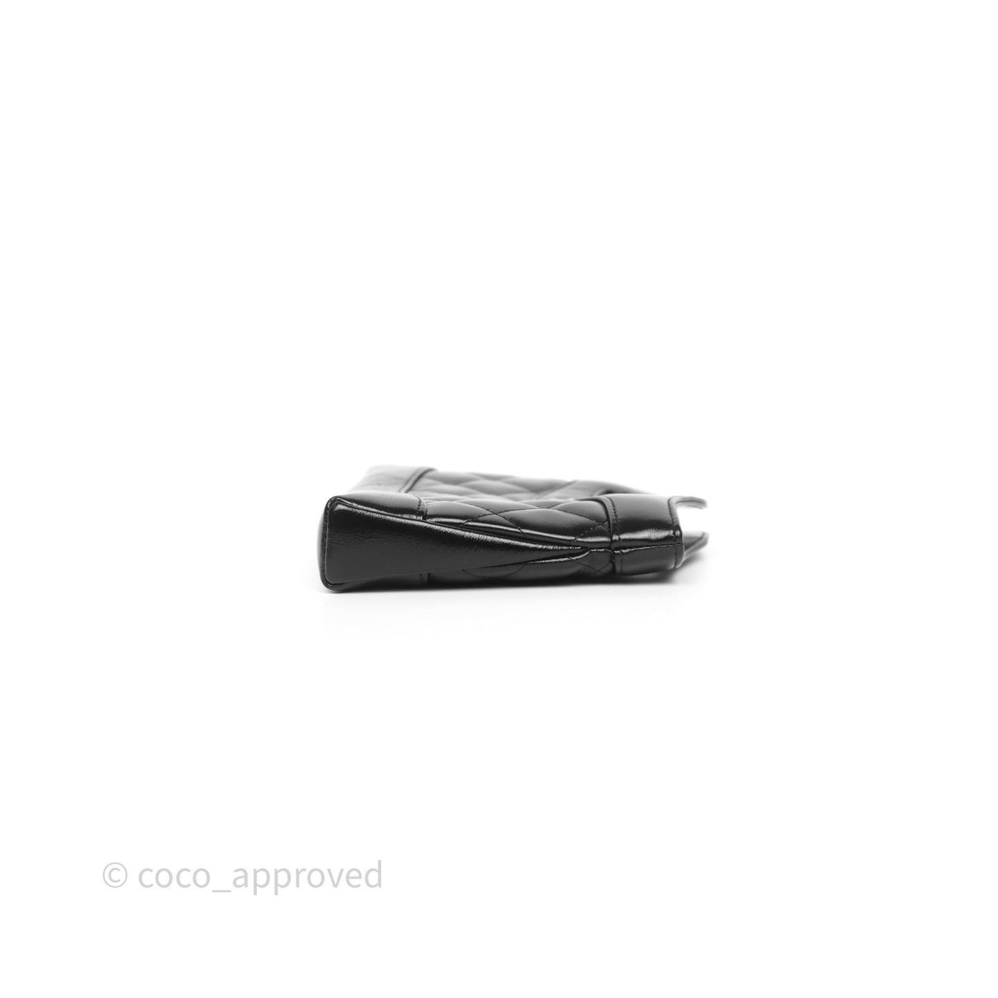 Chanel Nano 31 Black Shiny Lambskin Gold Hardware