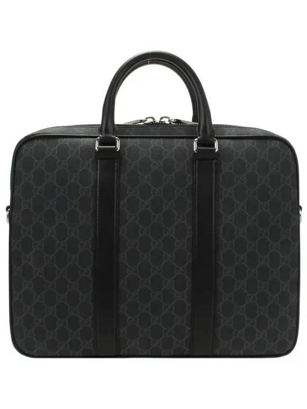 Luxury Gucci Trending 2025 GG Web Strap Brief Case Black