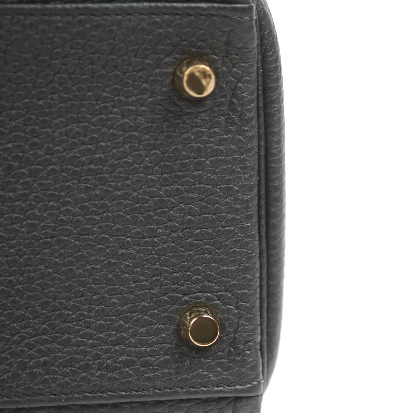 Hermès Retourne Kelly 28 Black Togo Gold Hardware