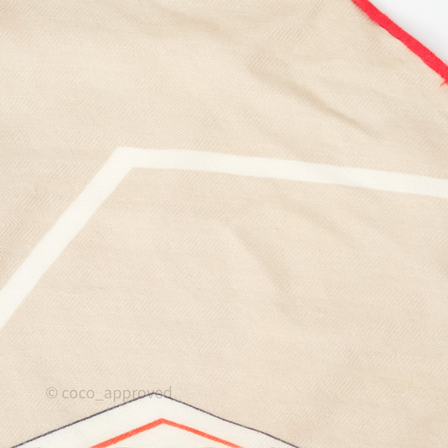 Hermes Brides et Destin Giant Triangle Scarf 94x188cm Cashmere Silk