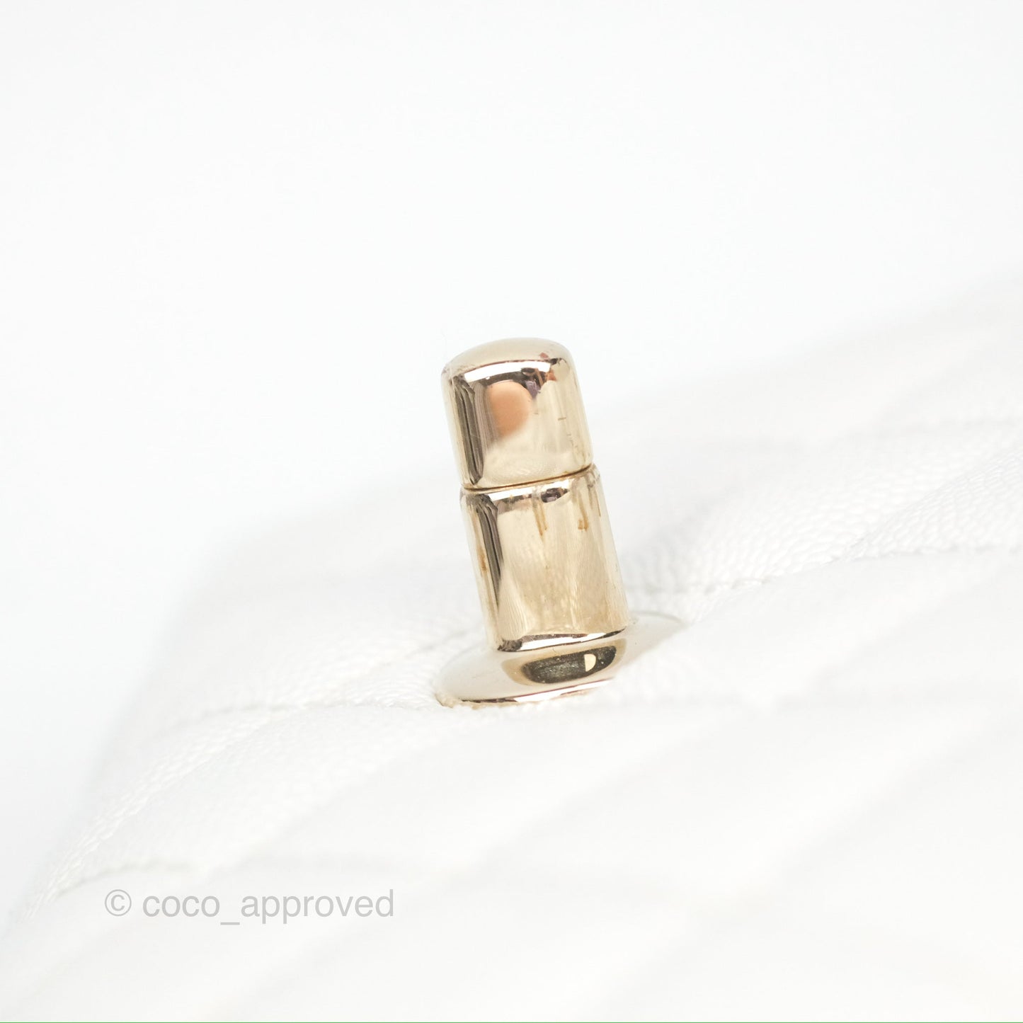 Chanel Extra Mini Quilted Coco Handle White Caviar Gold Hardware
