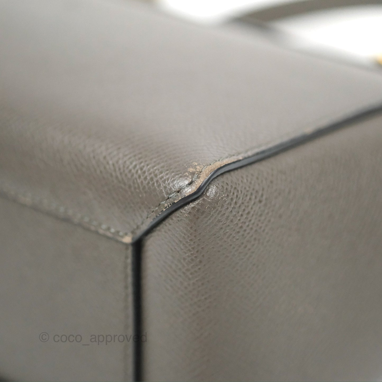 Celine Nano Belt Bag Grey Grained Calfskin Gold Hardware