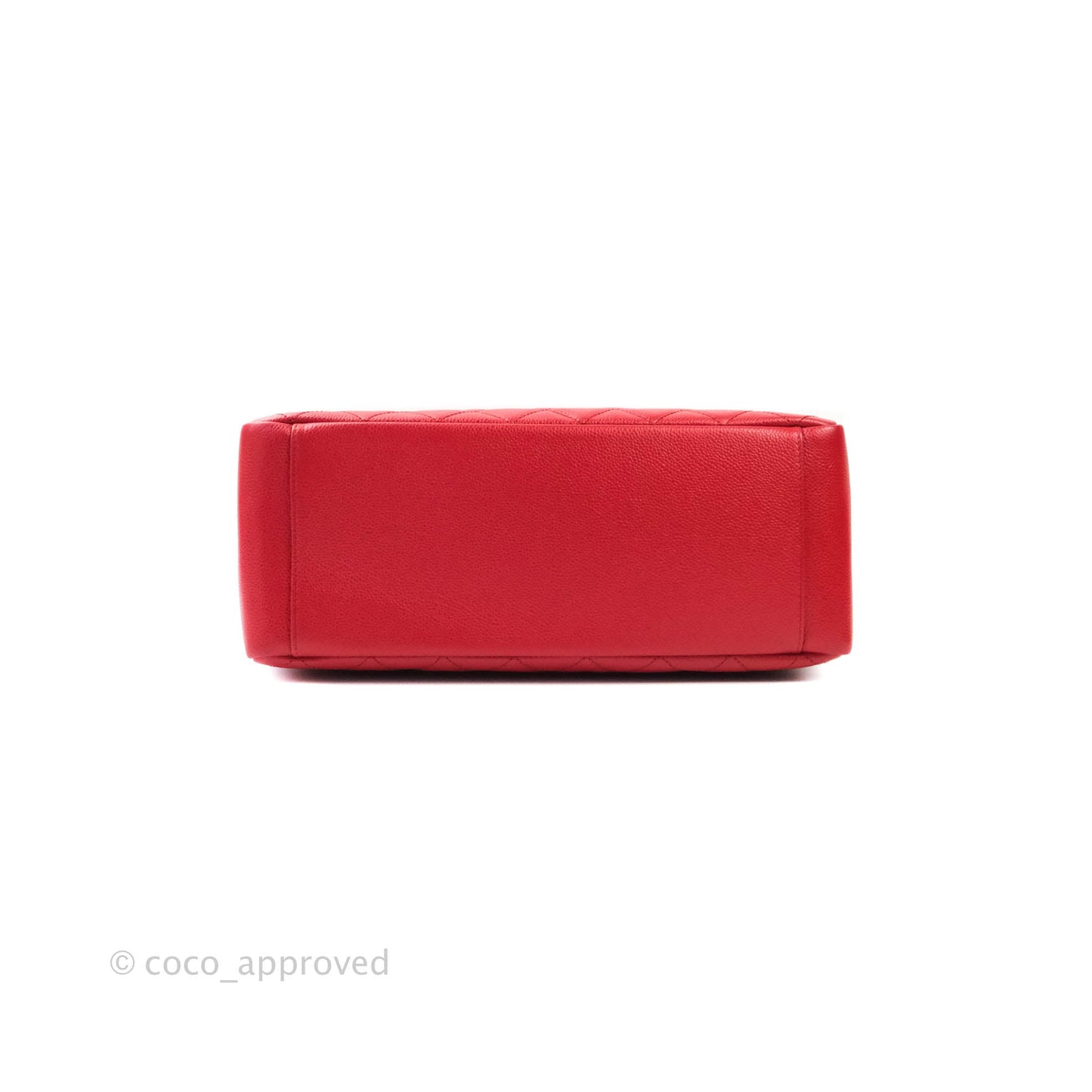 Chanel GST Red Caviar Silver Hardware