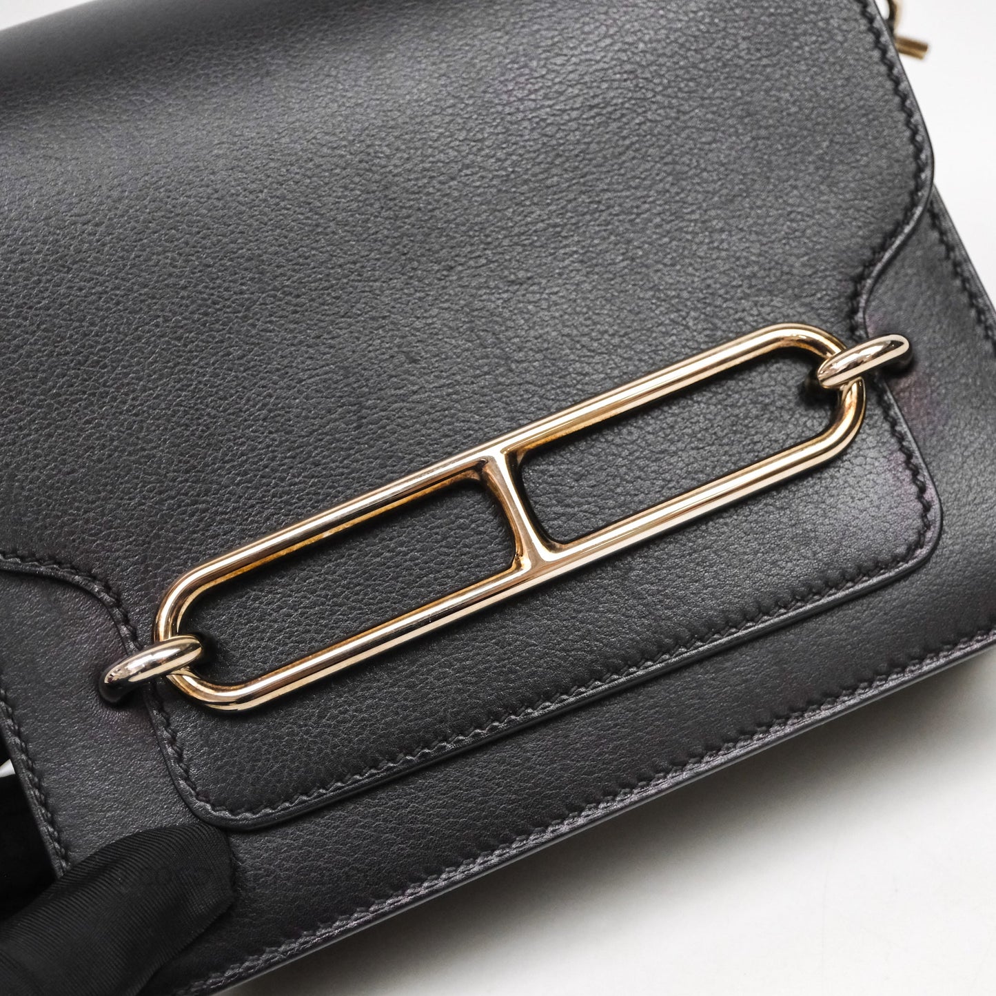 Hermès Roulis Mini 18 Black Noir 89 Palladium Hardware
