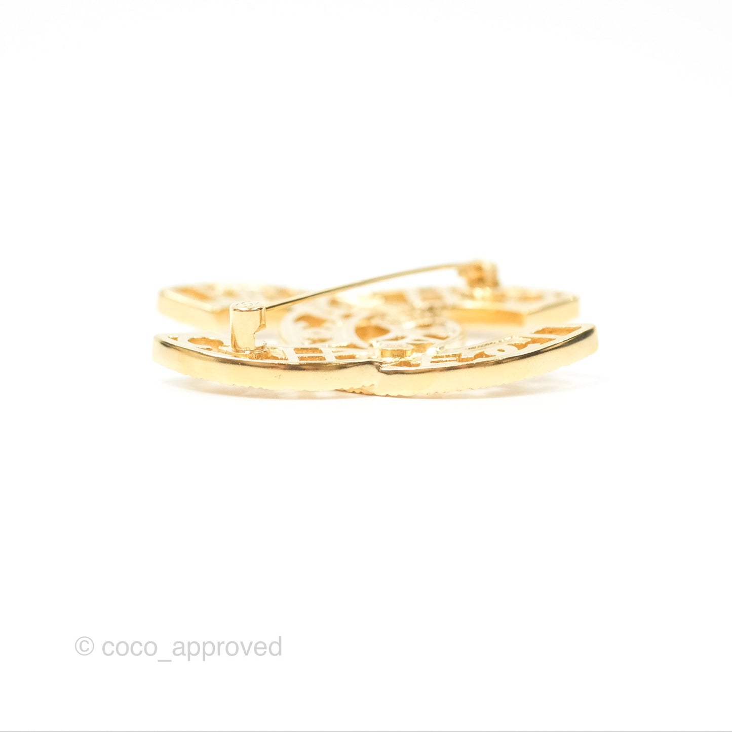 Chanel CC Brooch Gold Tone 22A