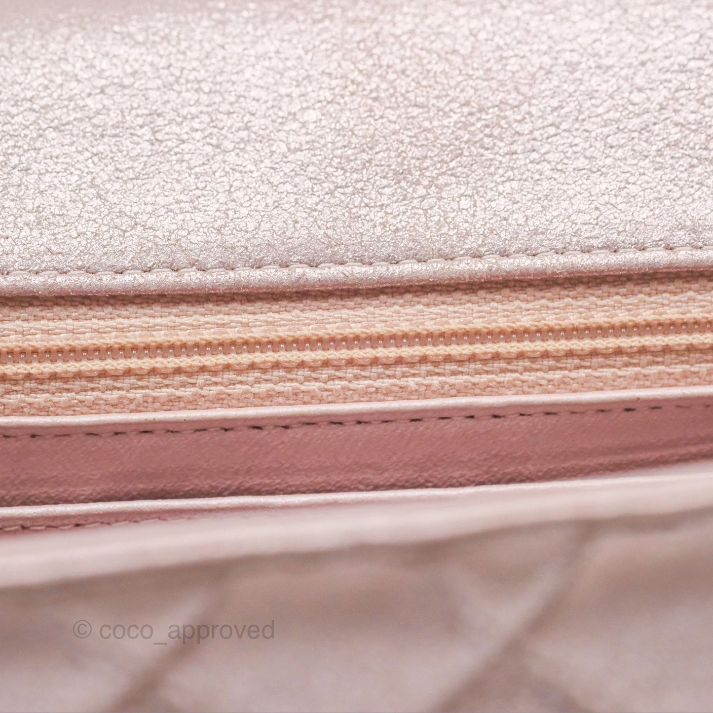 Chanel Mini Square Metallic Rose Gold Goatskin Gold Hardware 14B