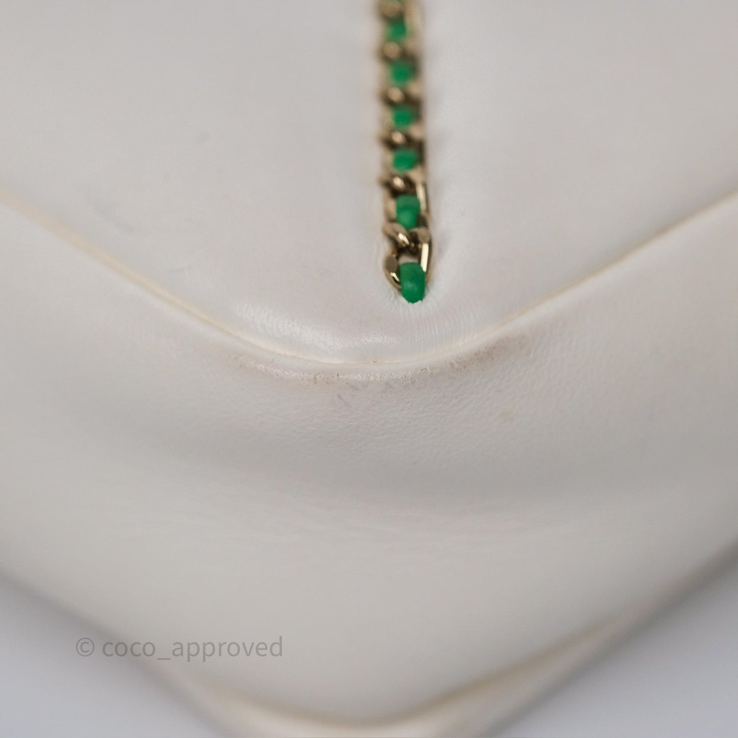 Chanel Small Entwined Chain Flap White Lambskin Gold Hardware