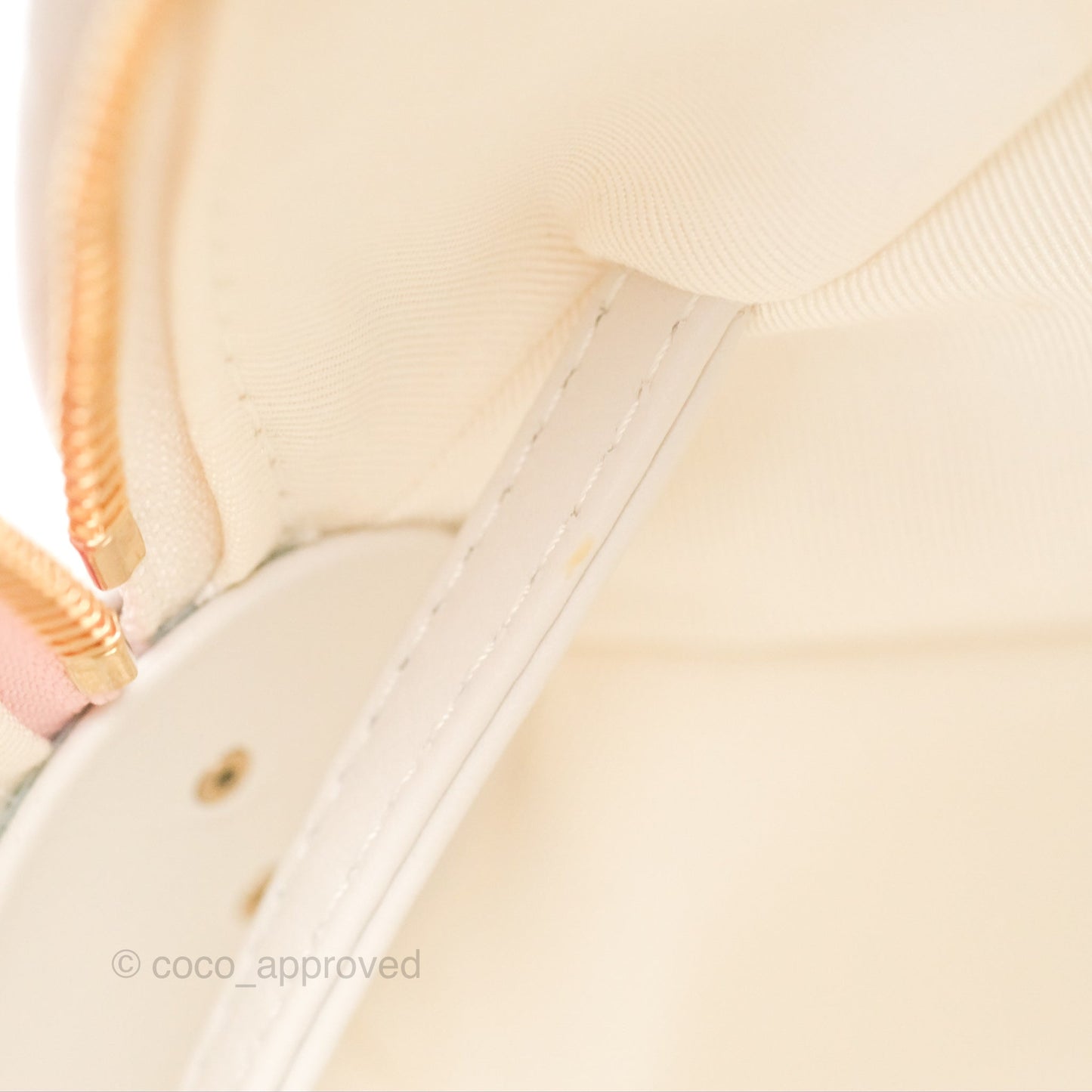 Chanel Coco Beach Ball Pink White Calfskin Gold Hardware