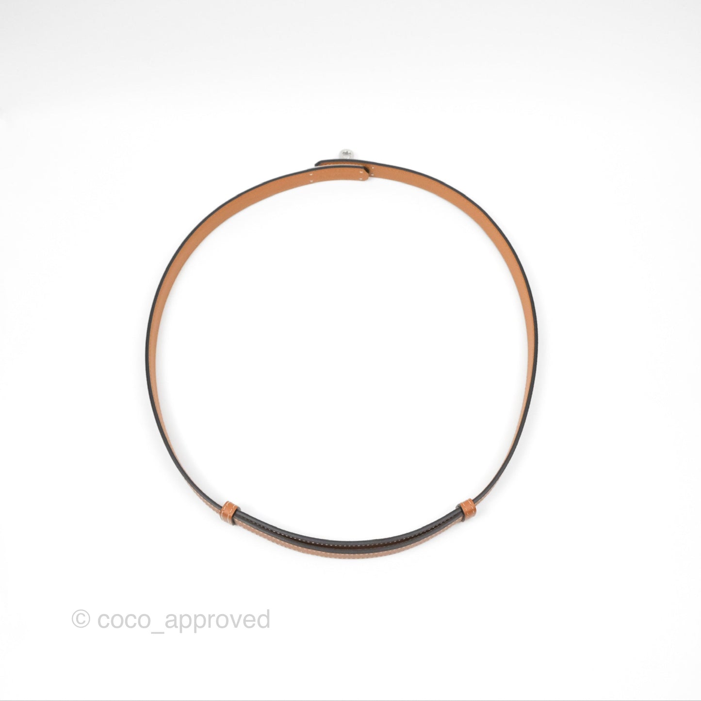 Hermès Epsom Kelly Buckle Belt Palladium Hardware