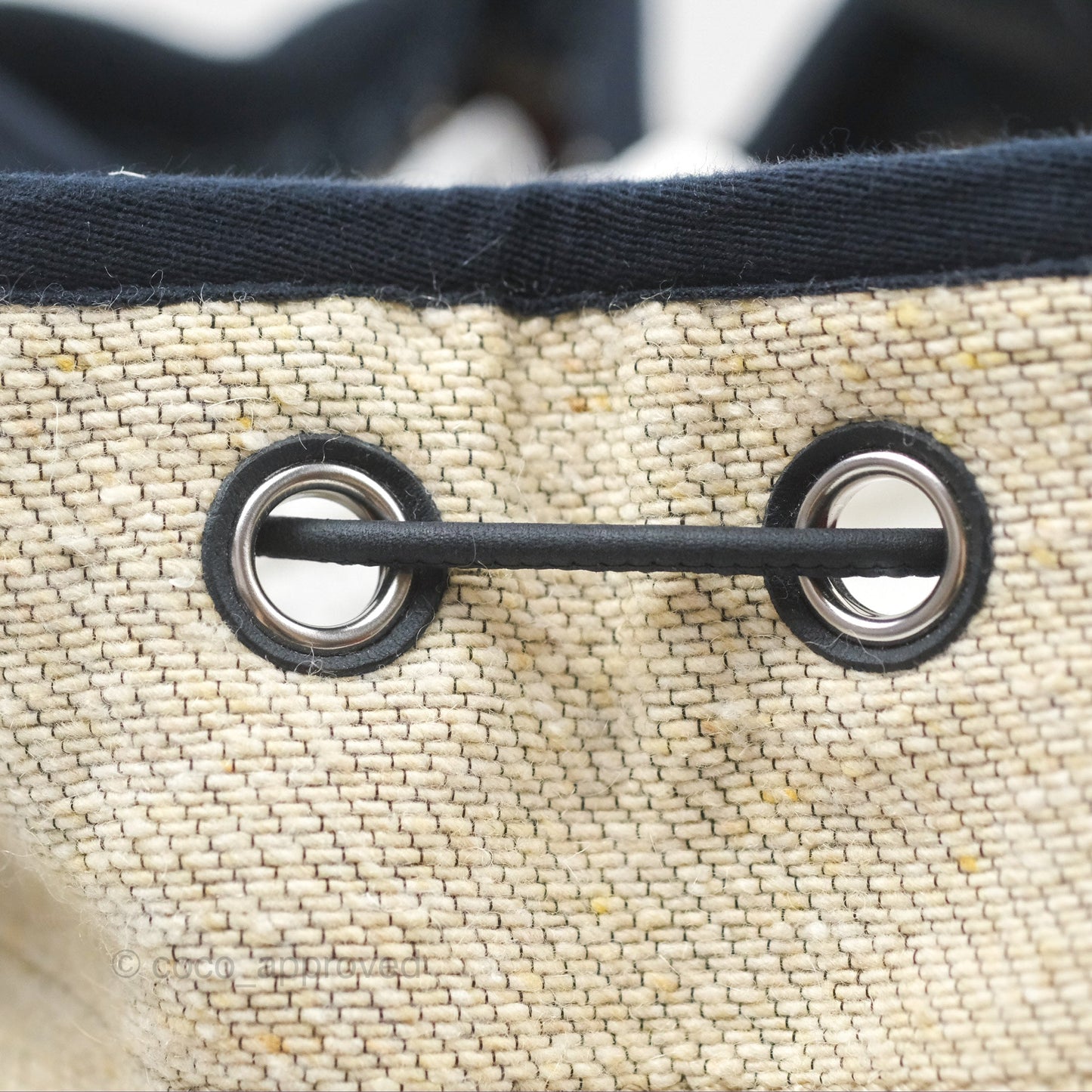Chanel Canvas Deauville Backpack Beige