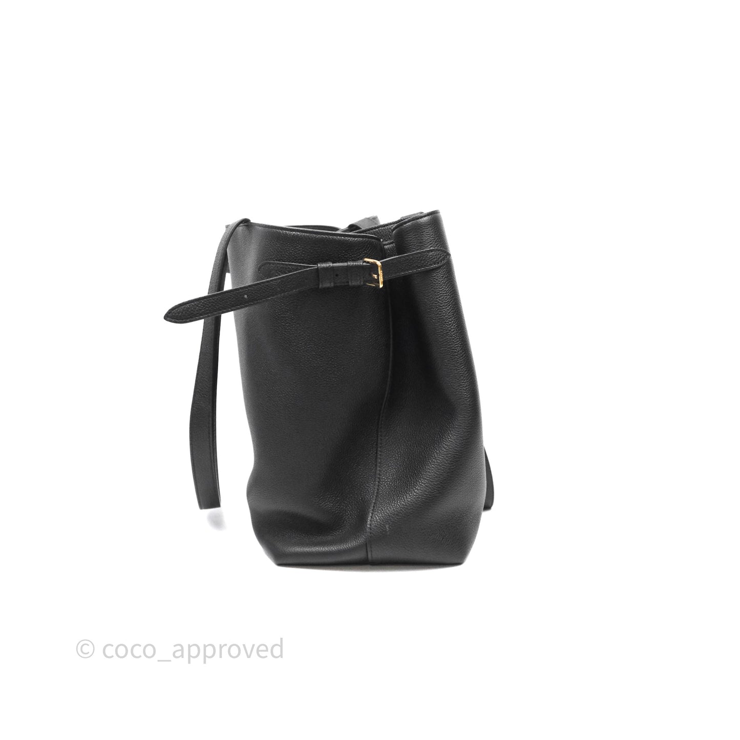 Celine Medium Cabas Anaïs Cuir Triomphe in Grained Calfskin Black