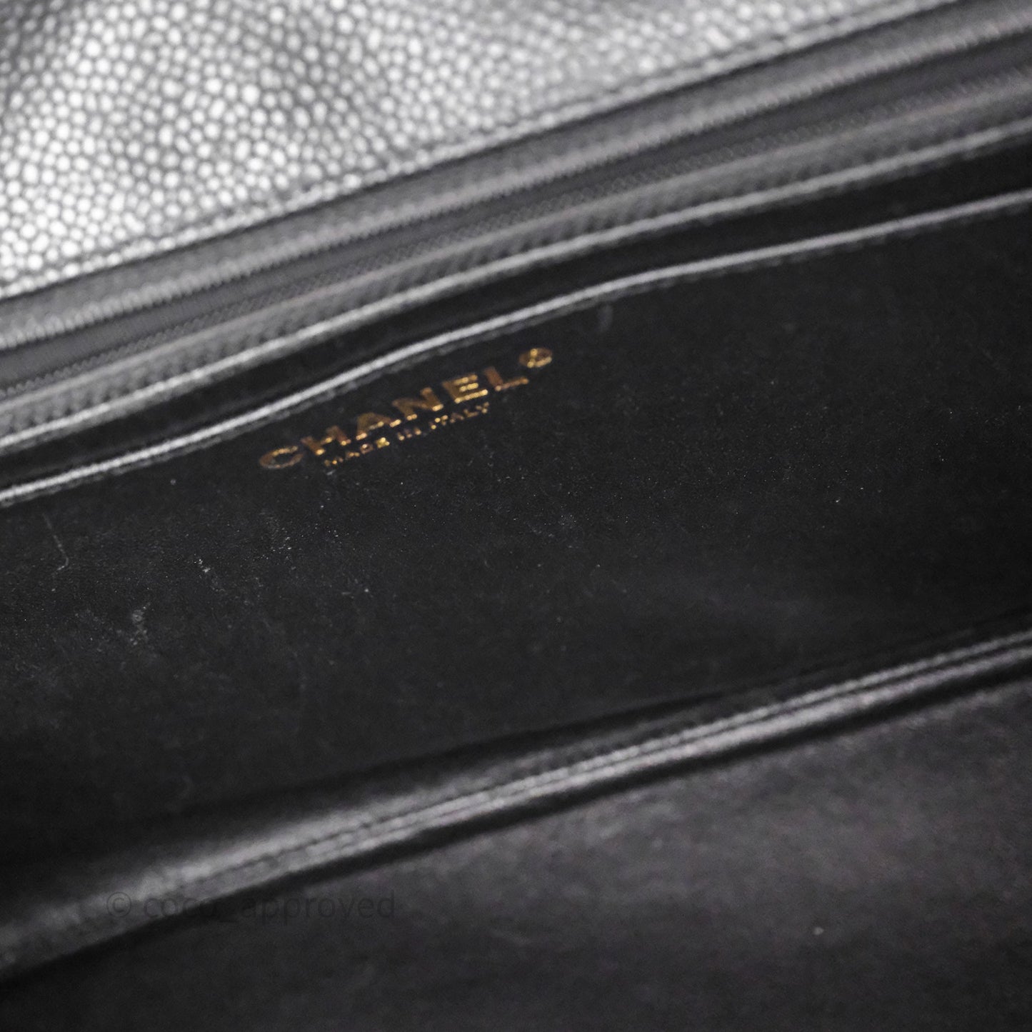 Chanel Jumbo Single Flap Black Caviar Gold Hardware⁣⁣
