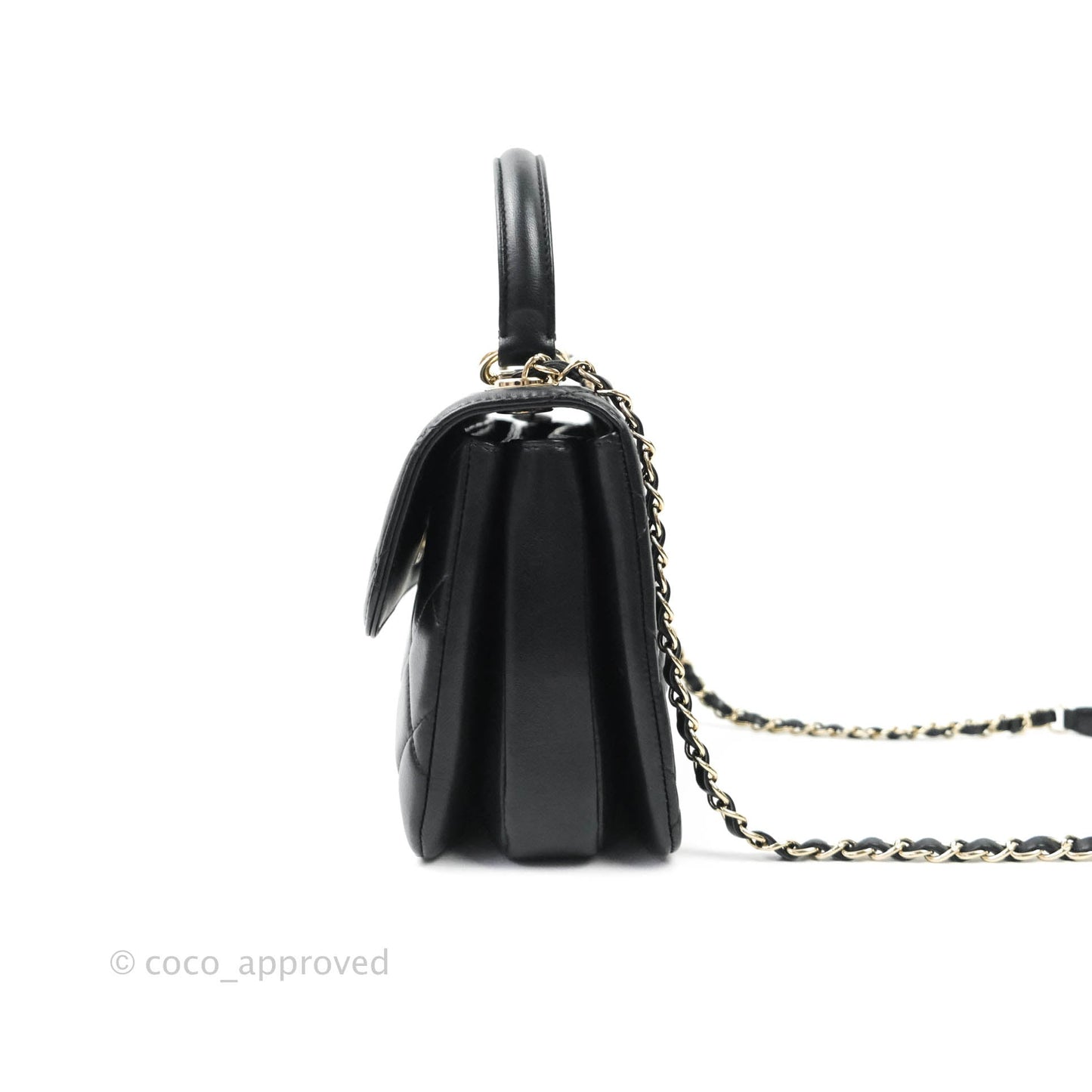 Chanel Trendy CC Small Black Lambskin Gold Hardware