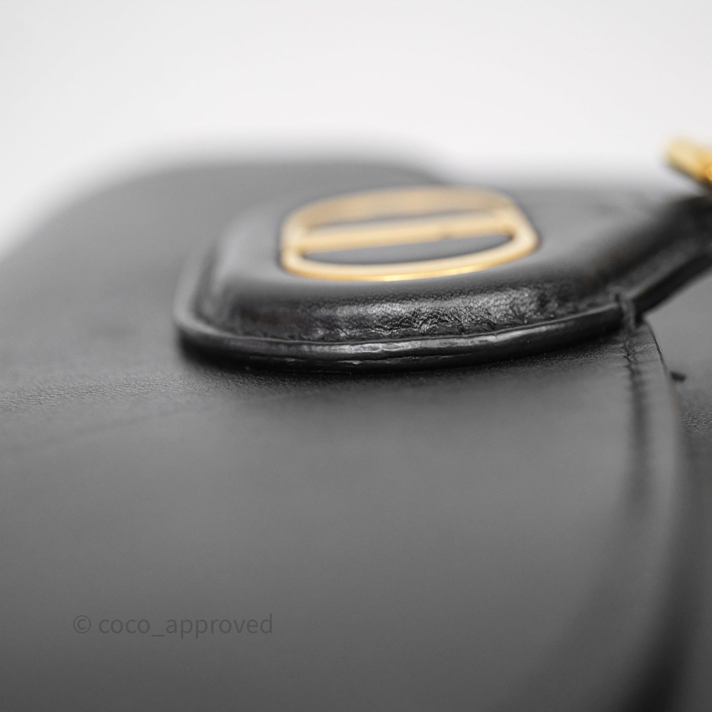 Christian Dior Medium Bobby Flap Black Box Calfskin
