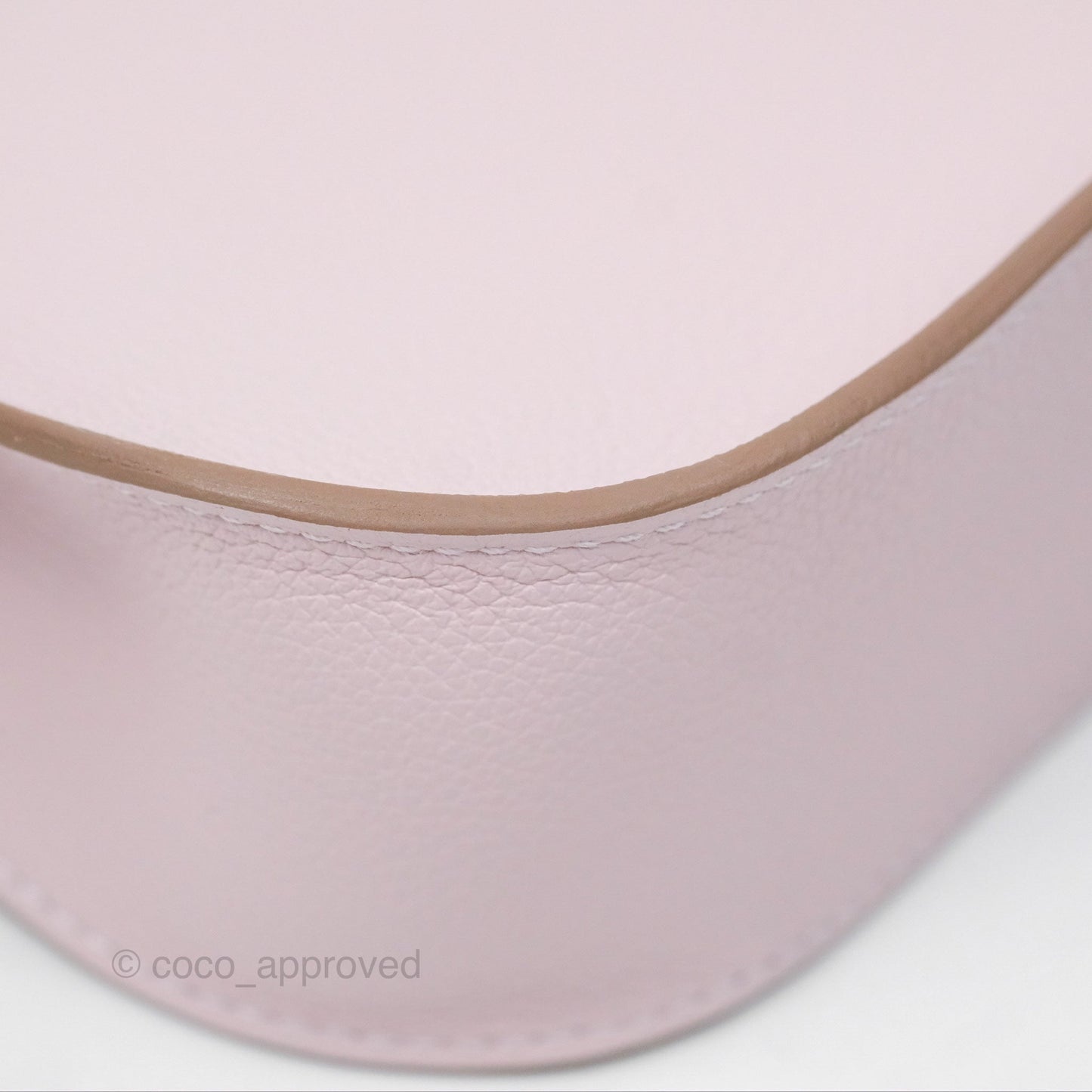 Hermès Mini Jypsiere Mauve Pale Evercolor Palladium Hardware