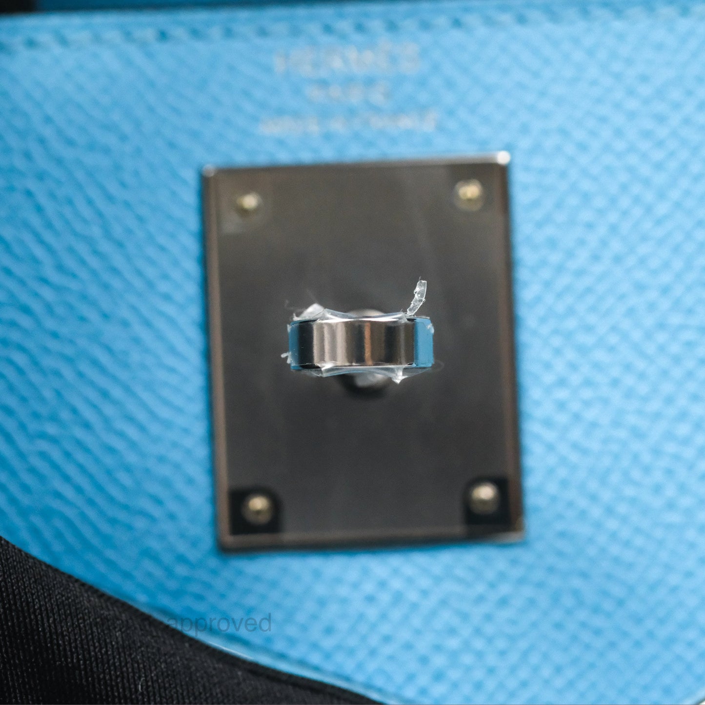 Hermès Sellier Kelly 28 Celeste 7N Epsom Palladium Hardware