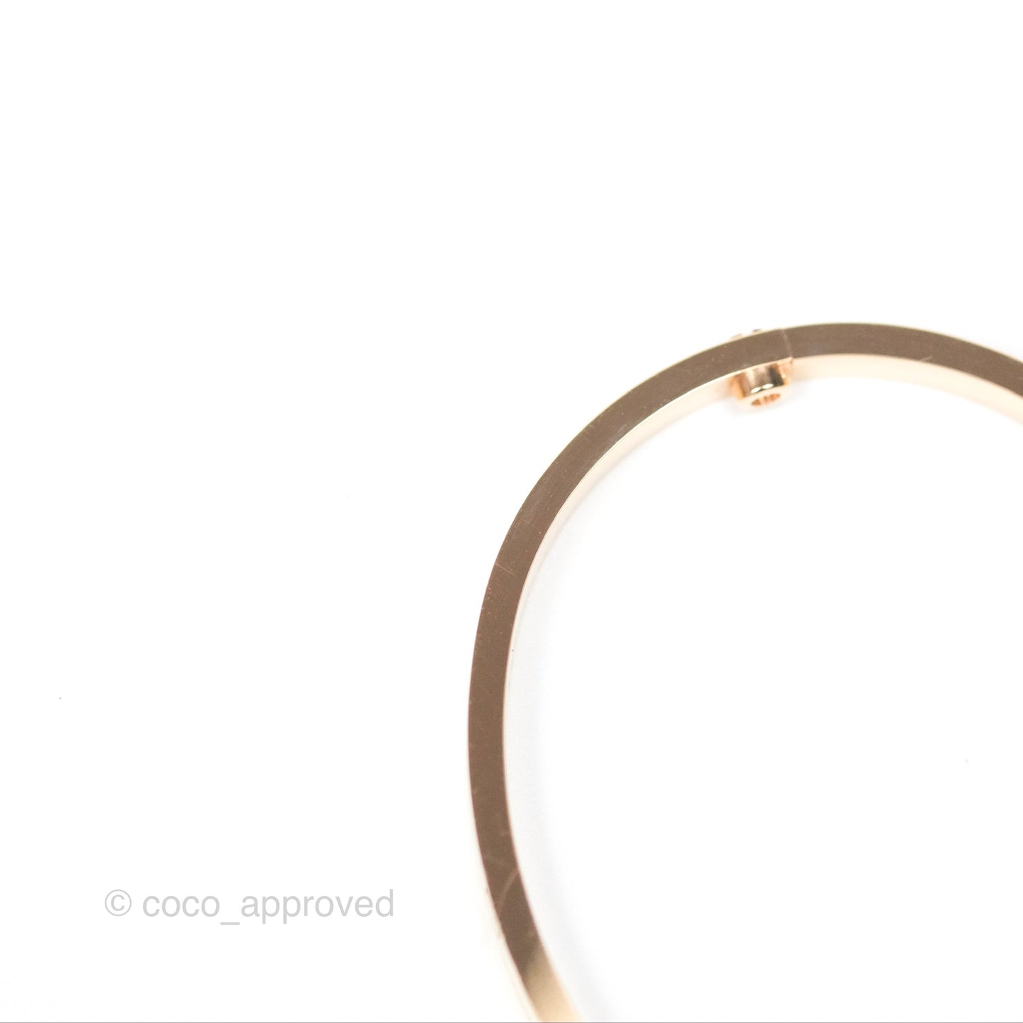 Cartier Small Love Bracelet Rose Gold Size 15