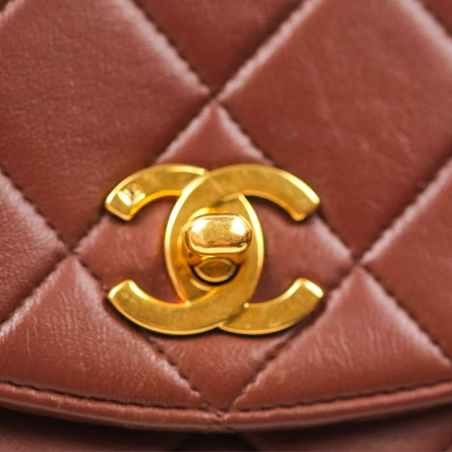 Chanel Vintage CC Duma Backpack Brown Lambskin 24K Gold Hardware