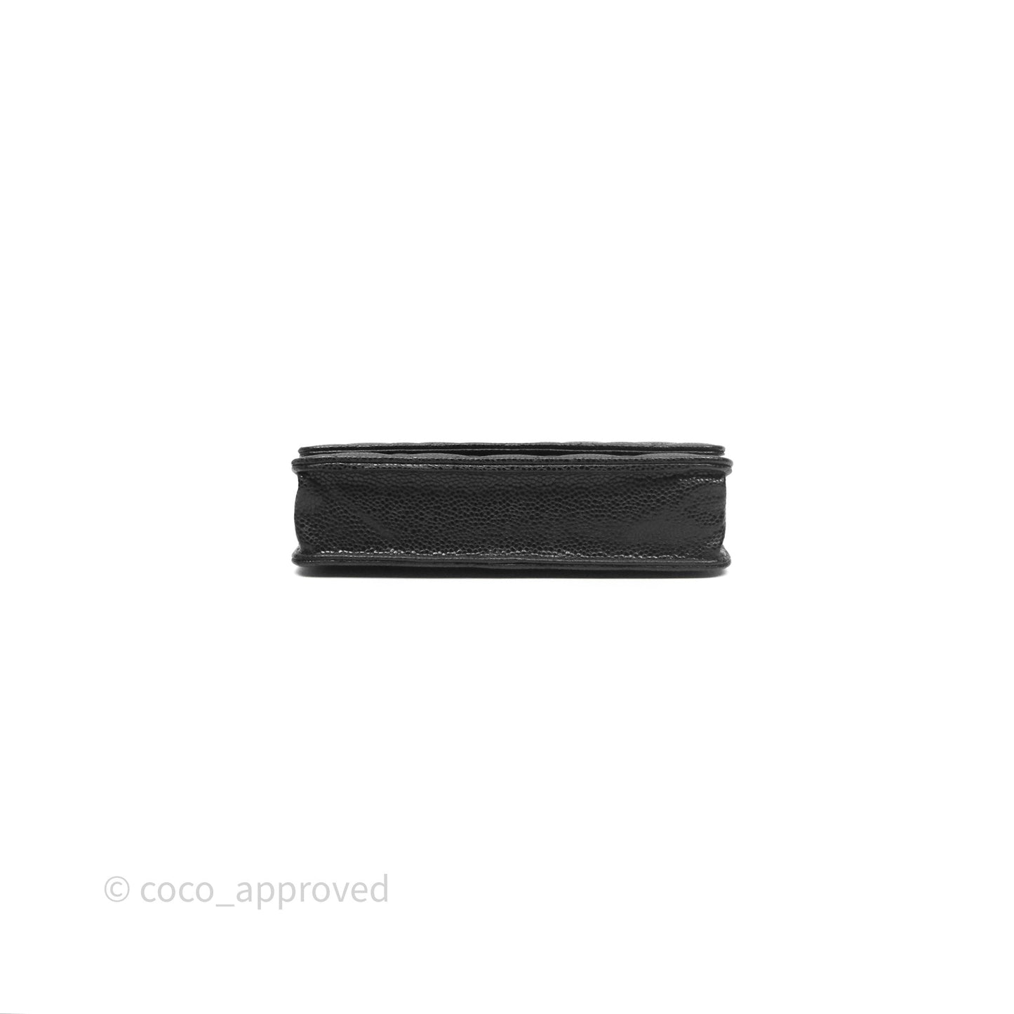 Chanel Classic Wallet On Chain WOC Quilted Black Caviar Gold Hardware