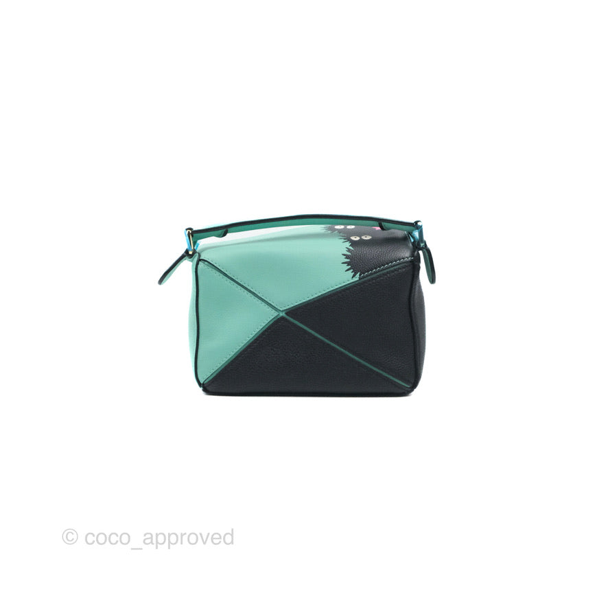 Loewe x Spirited Away Mini Puzzle Mint Calfskin