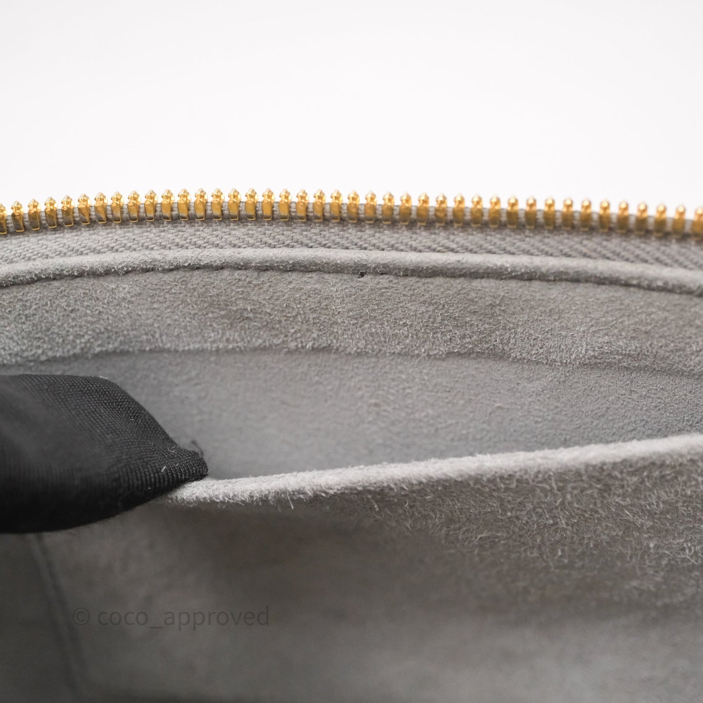 Christian Dior Small Diortravel Vanity Case Grey Lambskin Cannage