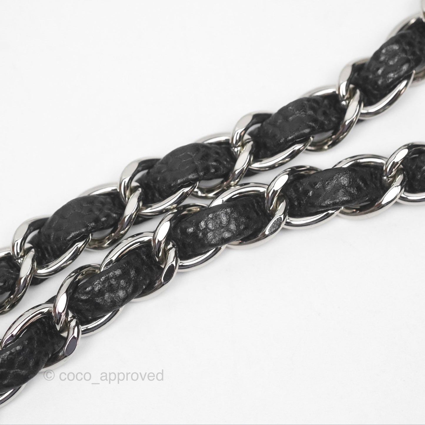 Chanel Mini Rectangular Flap Quilted Black Caviar Silver Hardware