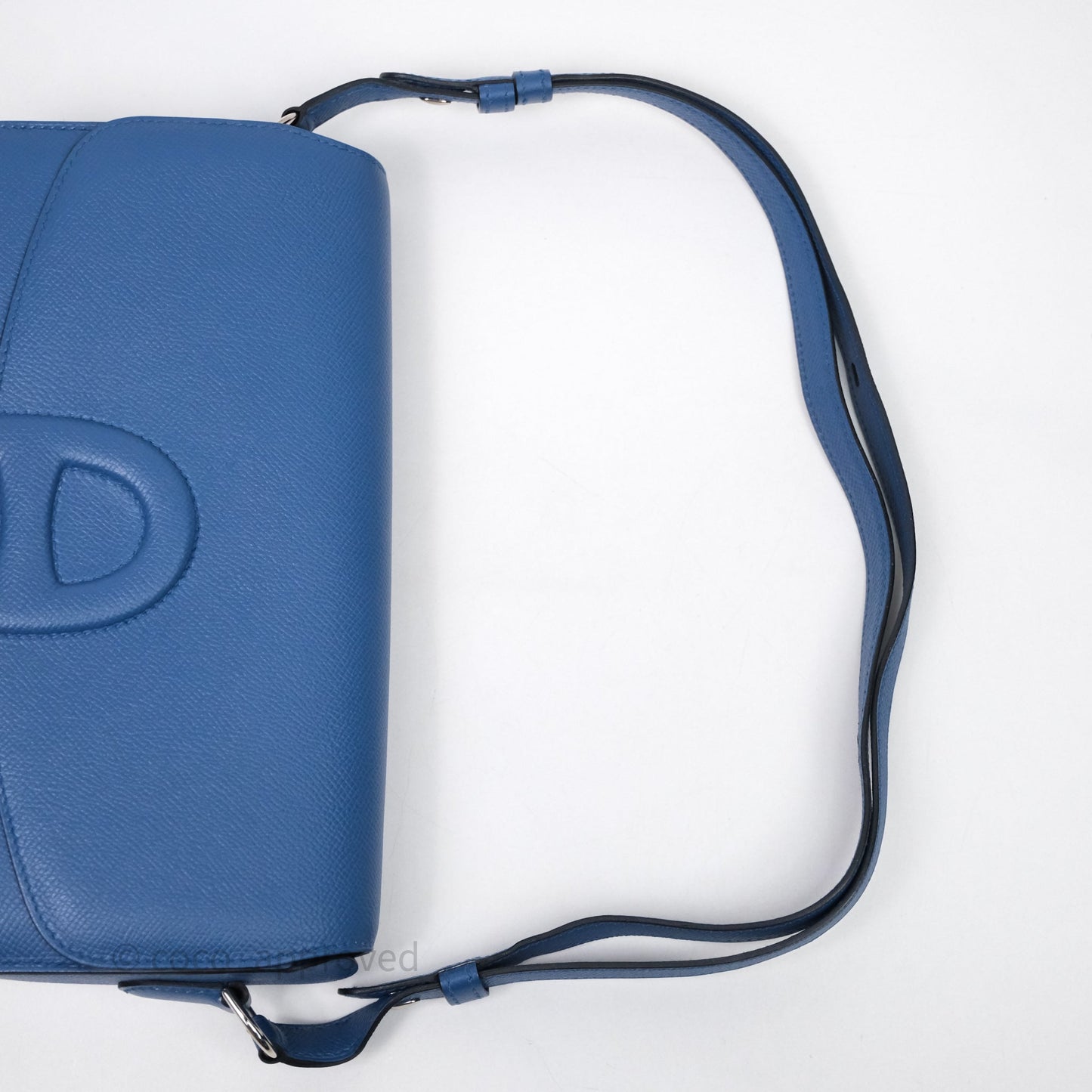 Hermès Cherche-Midi R2 Bleu Agate Epsom Palladium Hardware