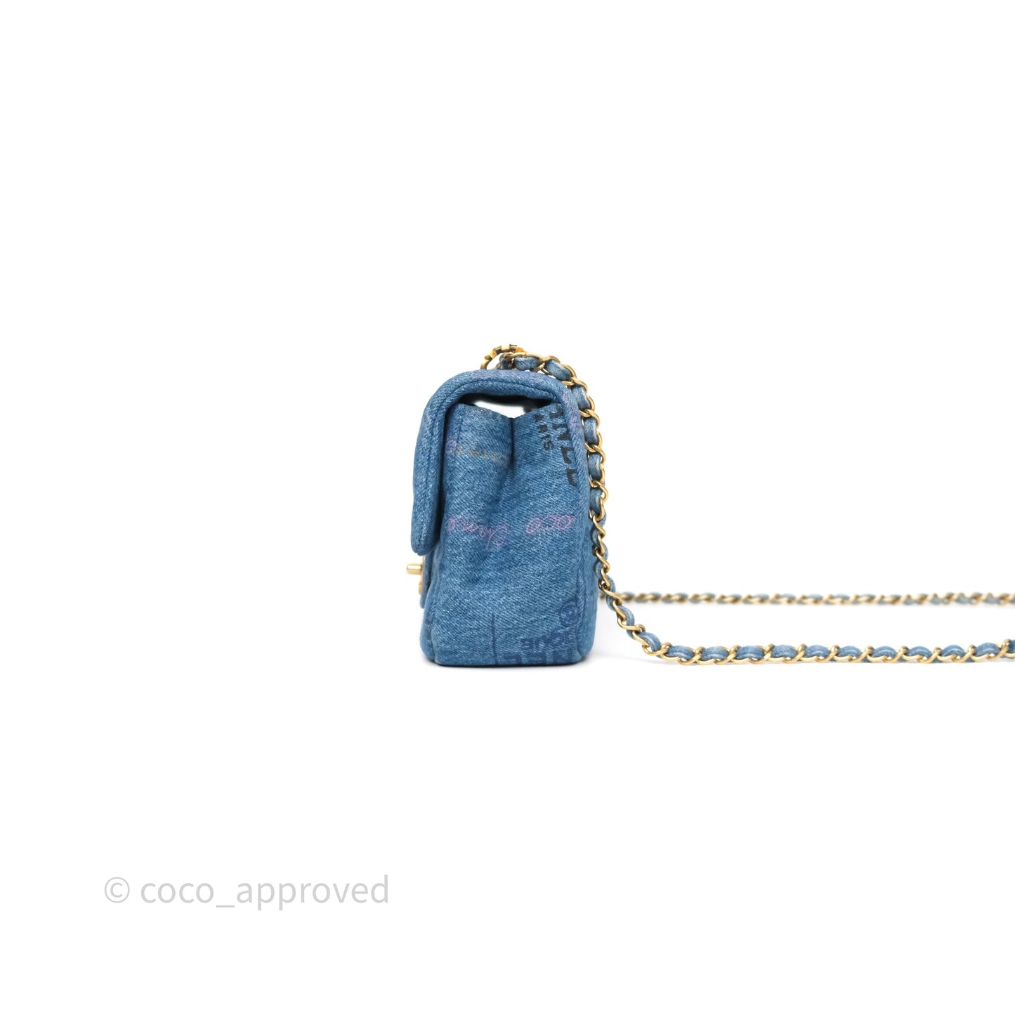 Chanel Small Denim Mood Flap Quilted Blue Multicolor