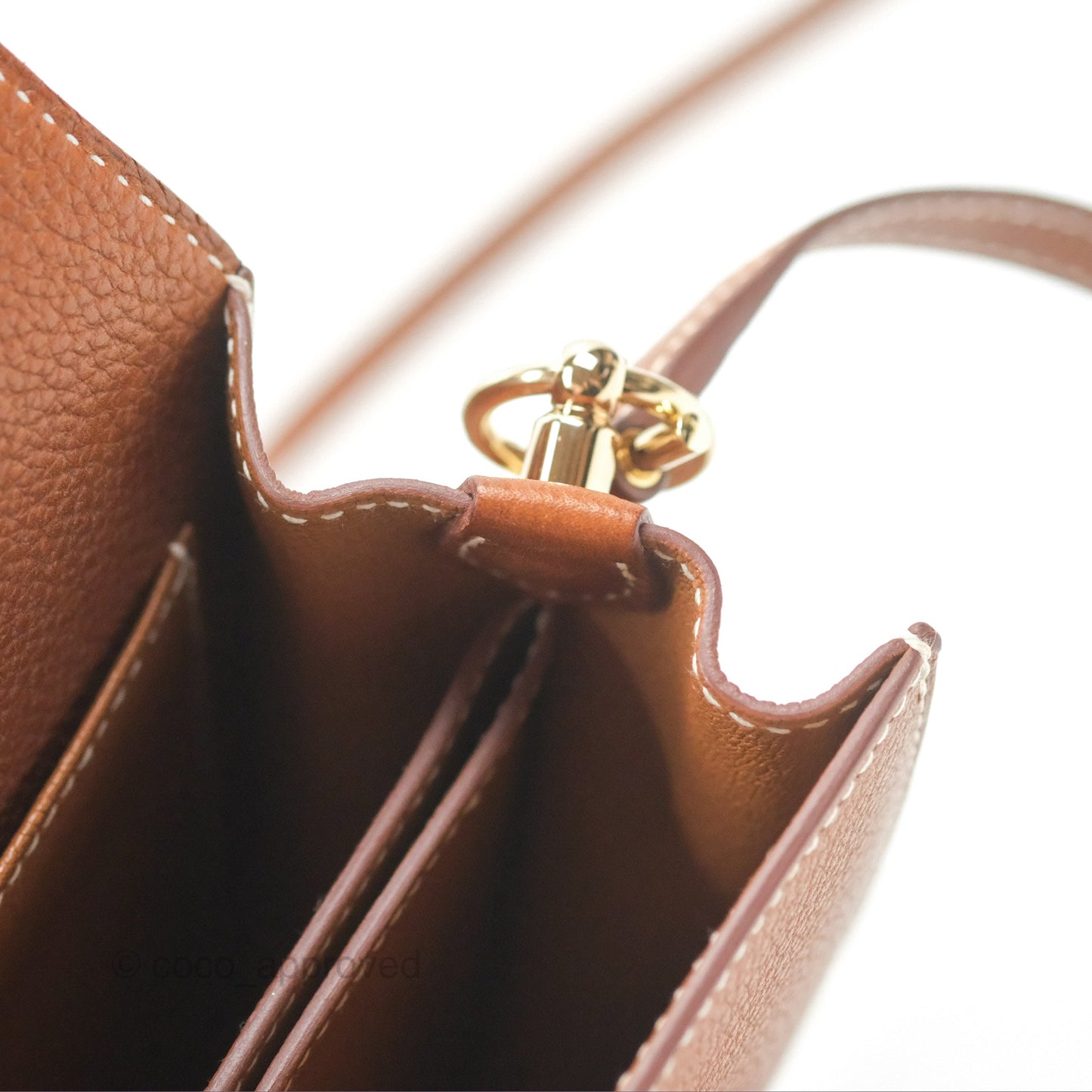 Hermès Roulis Mini 18 Fauve Barenia Gold Hardware