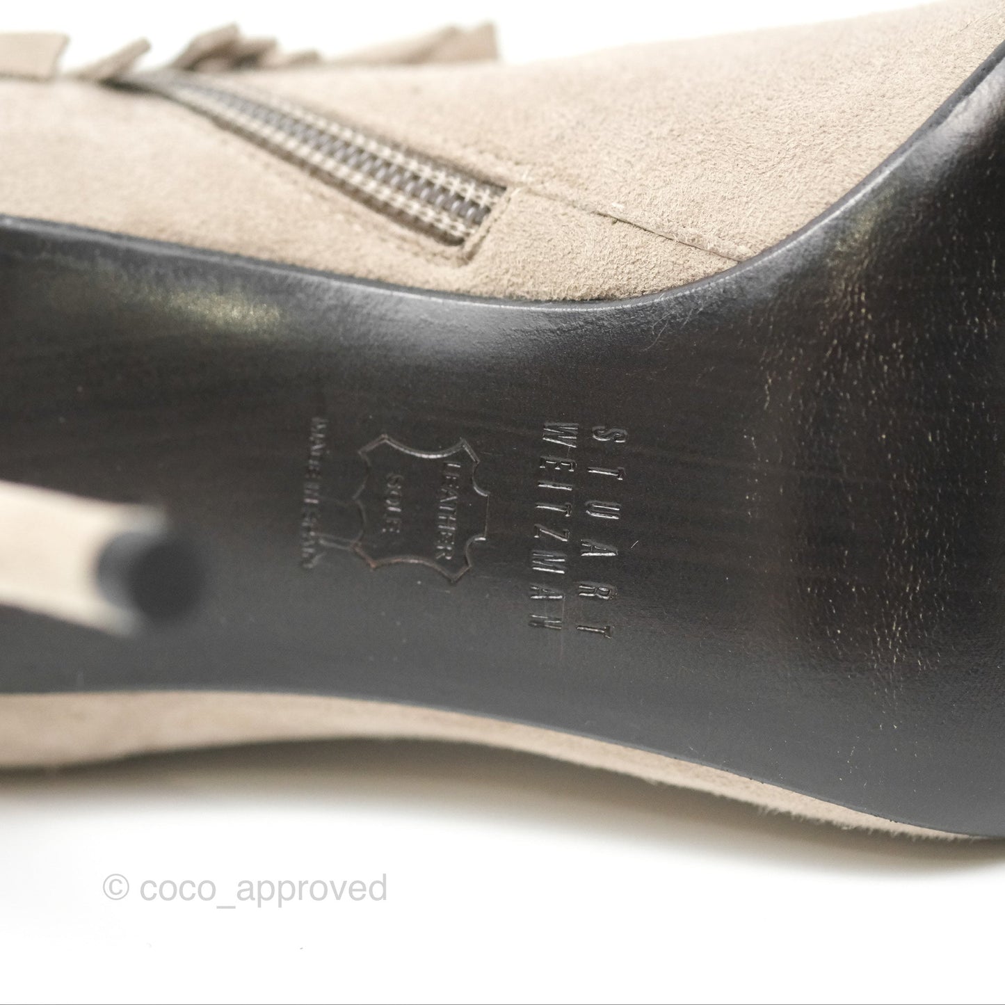 Stuart Weitzman Fringe Times Grey Suede Ankle Boots Size 39