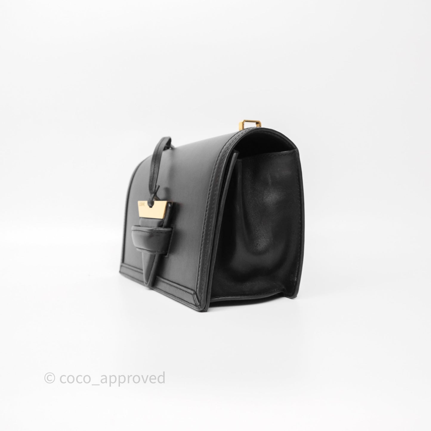 Loewe Medium Barcelona Shoulder Bag Black Calfskin